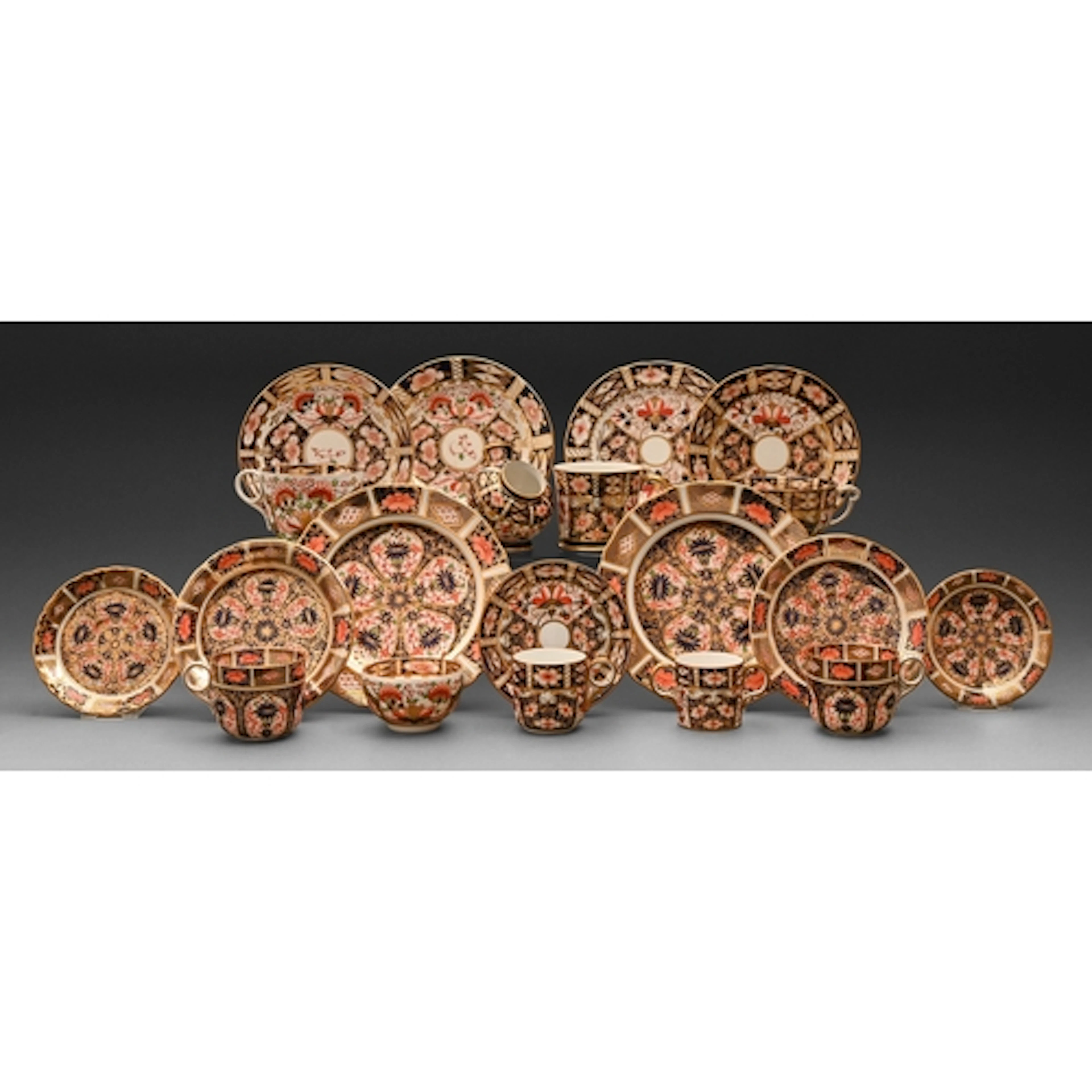 A Royal Crown Derby Imari pattern mug and various similar te...