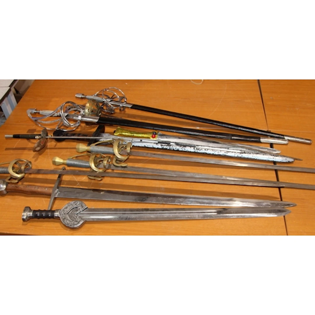 Theatre Props: A collection of weaponry as used in theatre p...