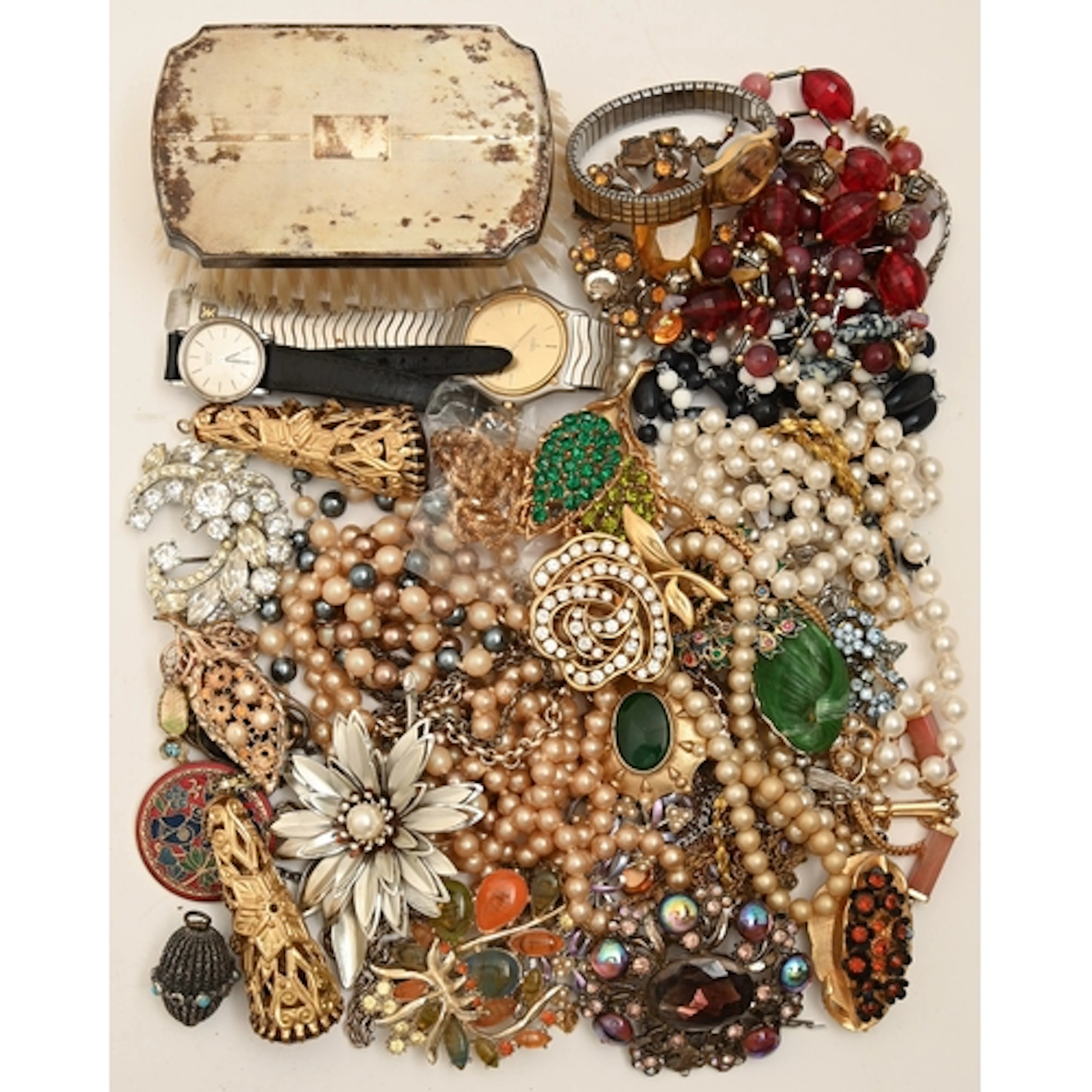 Miscellaneous costume jewellery and watches, including Ebel ...