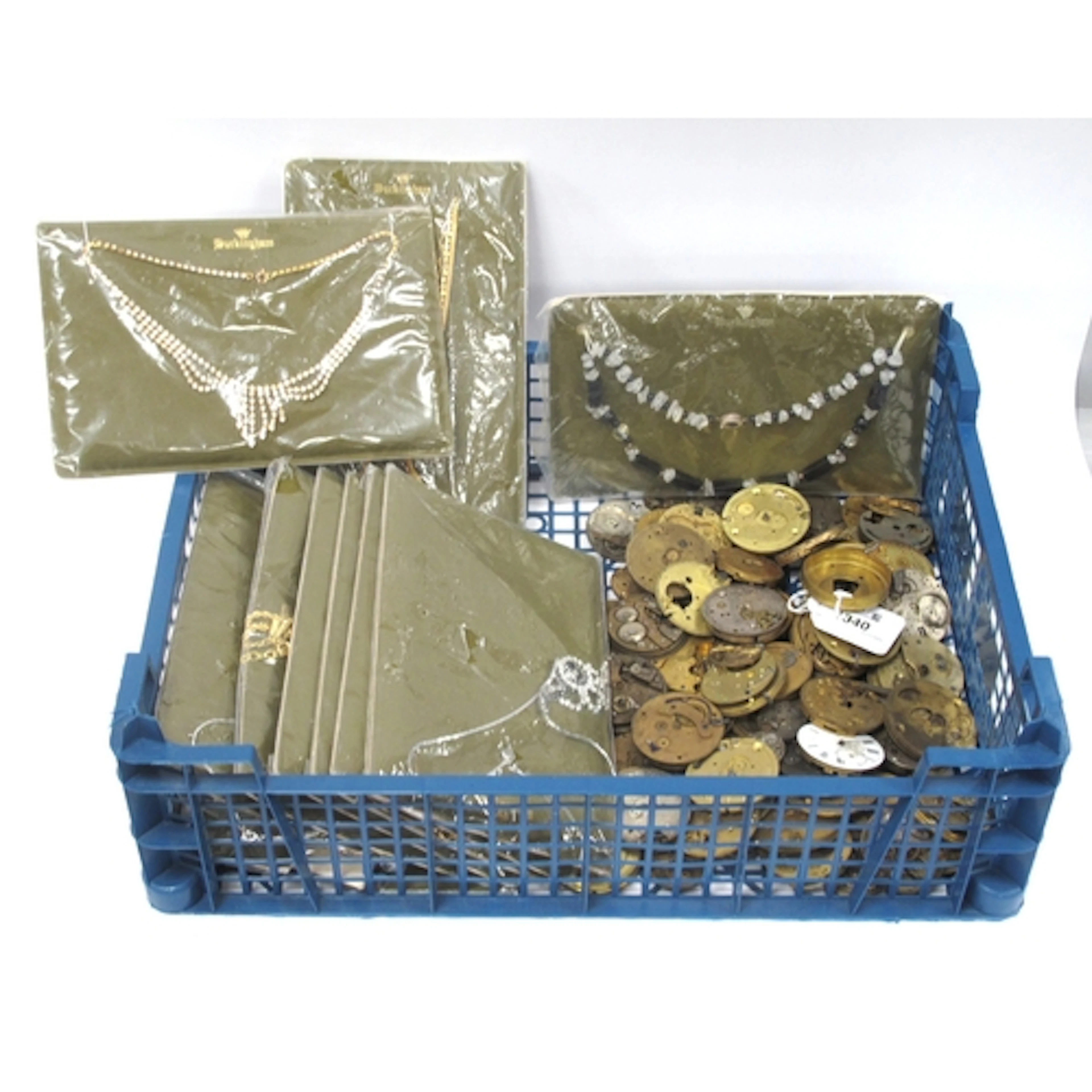 A Large Collection of Assorted Pocket Watch Movement Parts, ...
