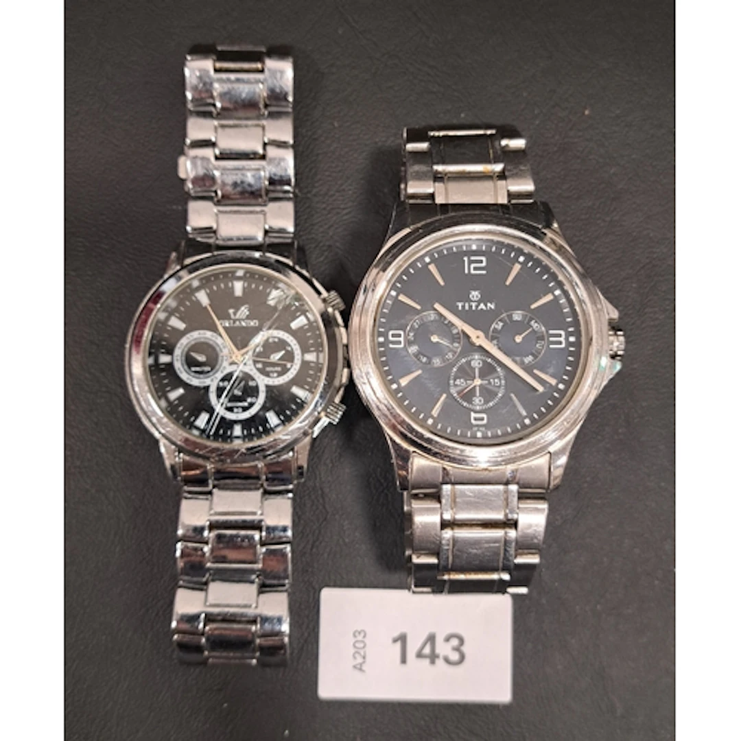 TWO GENT'S WRISTWATCHES comprising one by Titan, model 1698S...