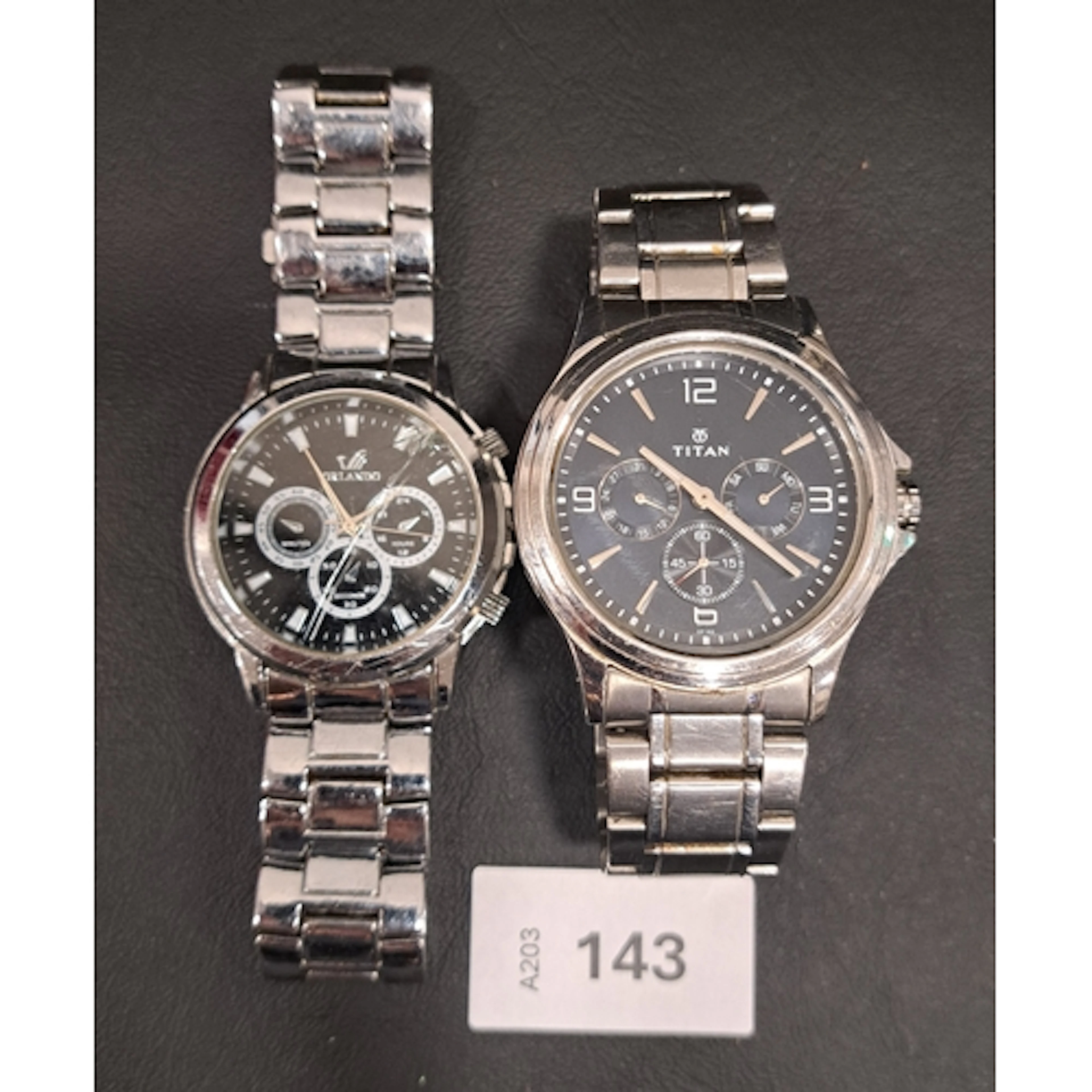 TWO GENT'S WRISTWATCHES comprising one by Titan, model 1698S...