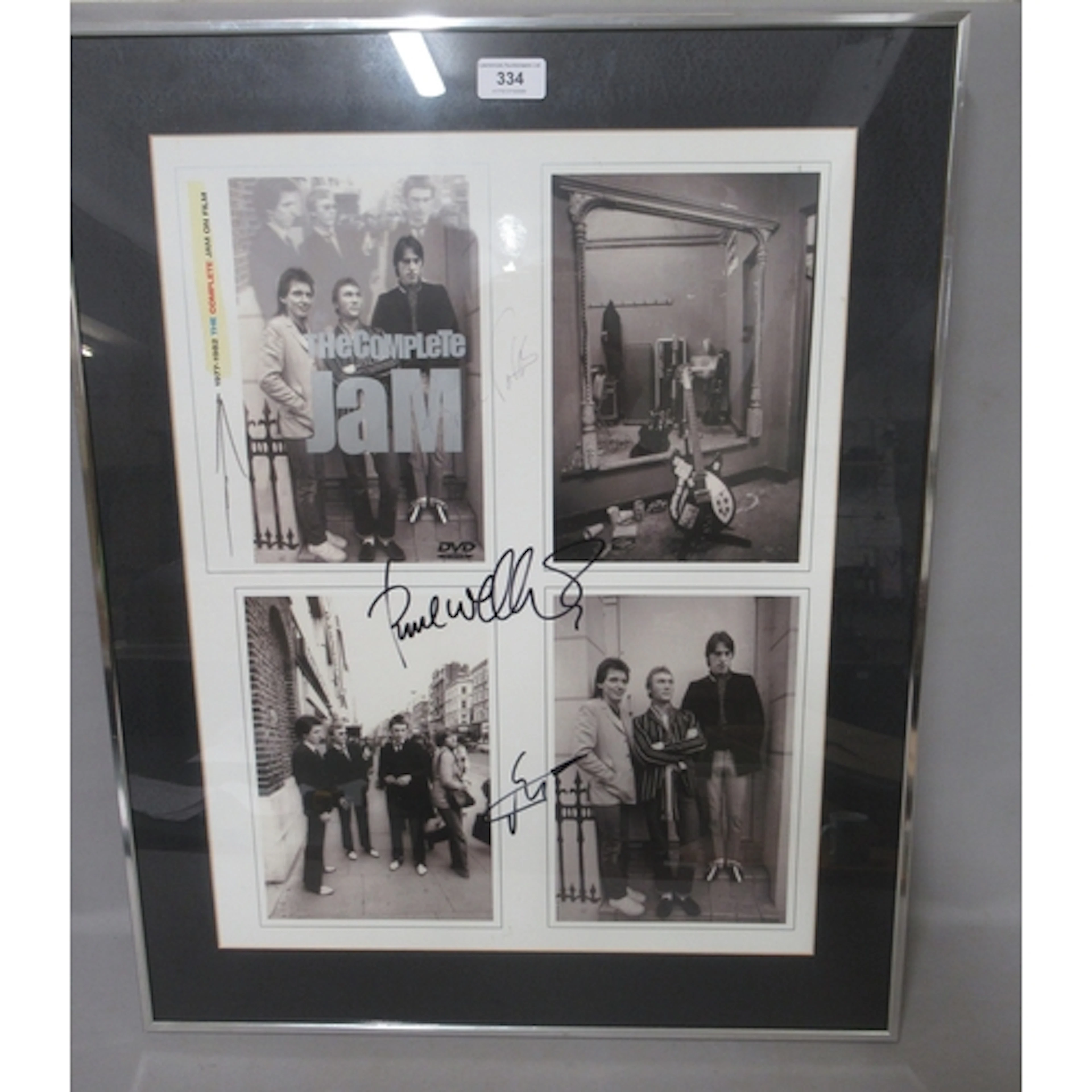 The Jam, signed black and white poster, for the Complete Jam...