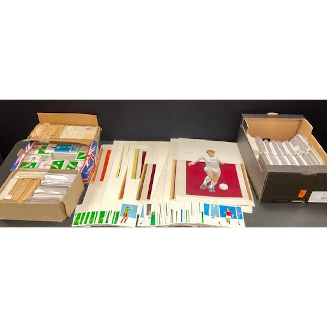 Football Interest - a set of twenty-two pre-press original w...