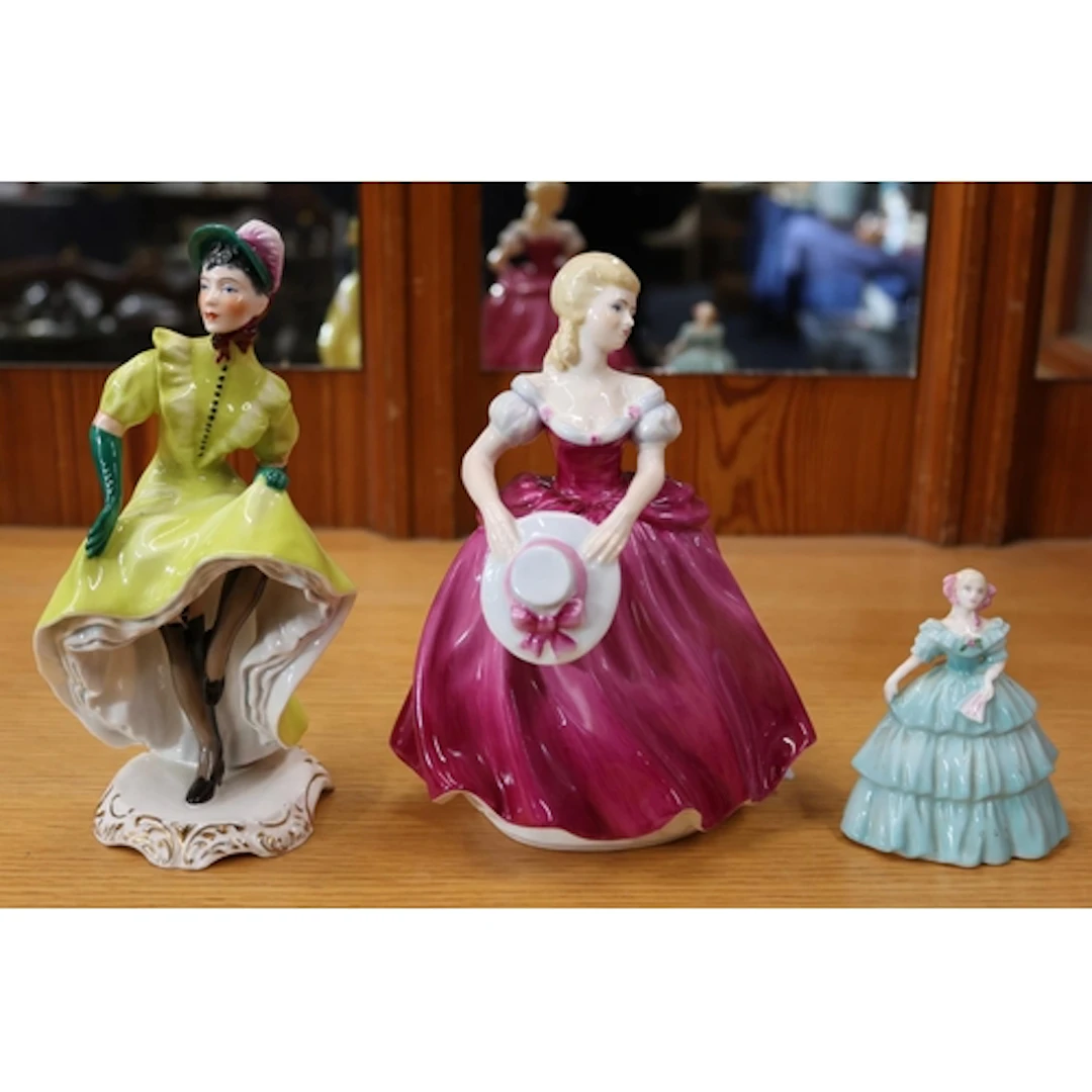 Coalport figurines Ladies of Fashion Amanda, Adderley, etc.&...