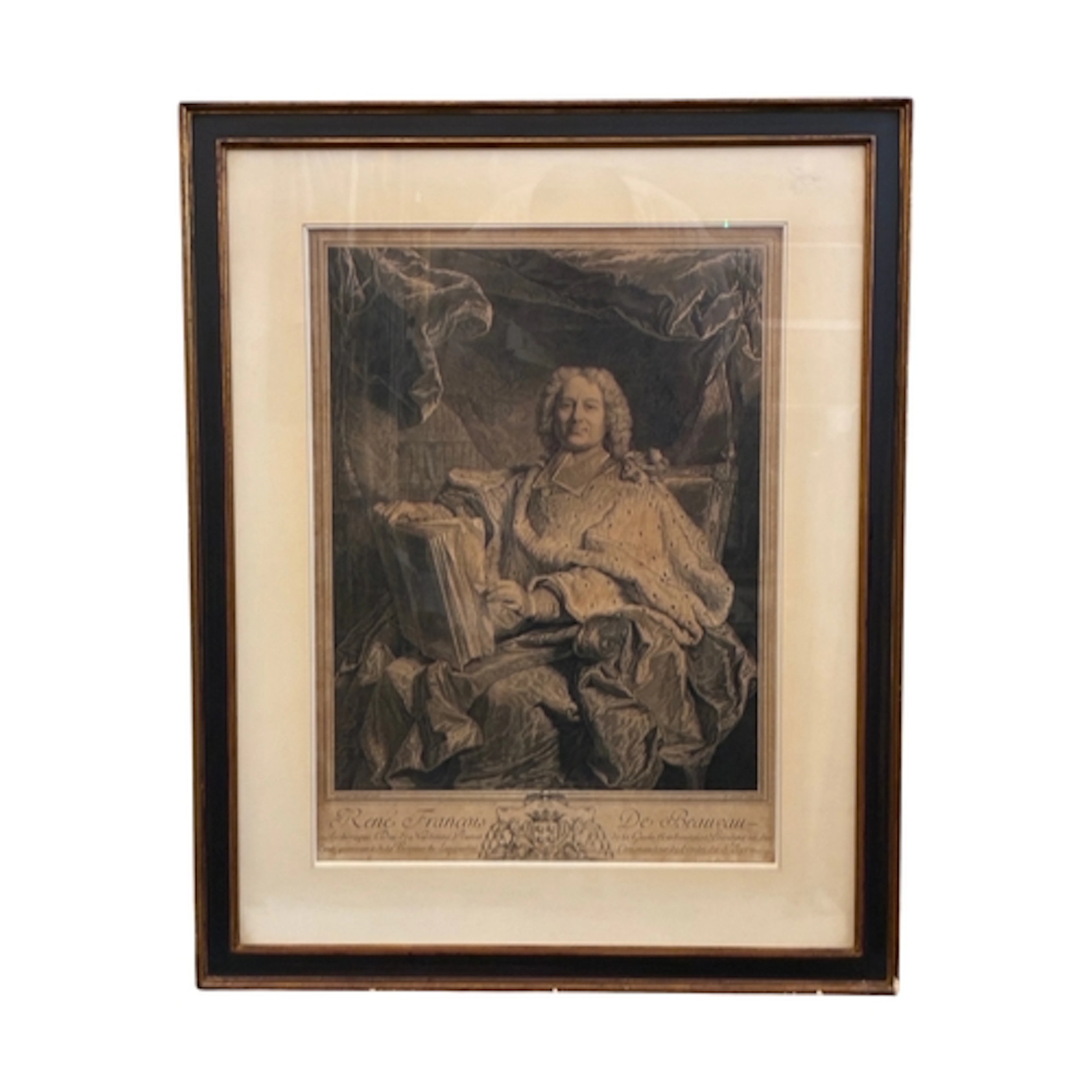 Pierre Drevet (1663-1738) after Hyacinthe Rigaud - Rene Fran...