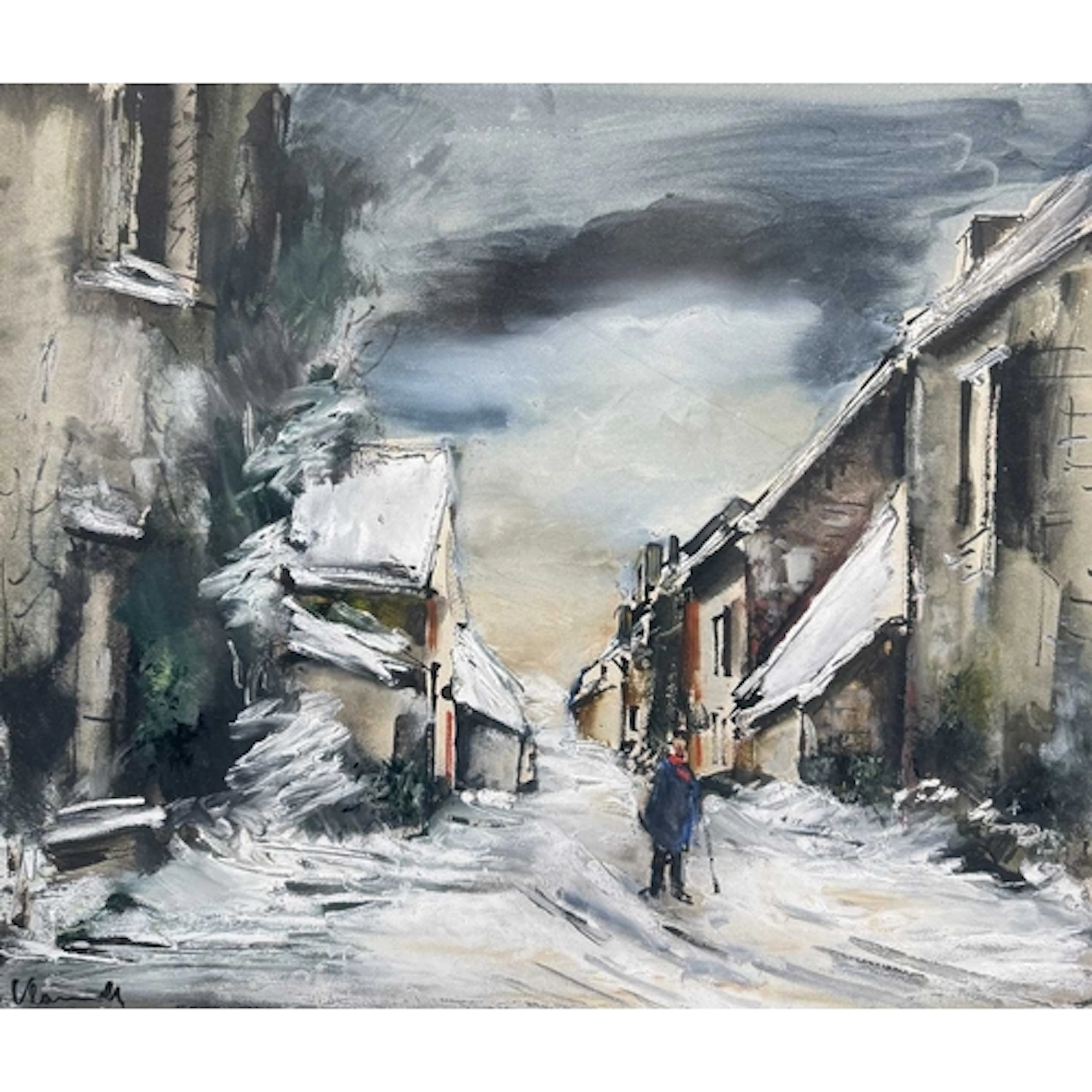 MAURICE DE VLAMINCK (1876-1958): 'LE FACTEUR' Signed bottom ...