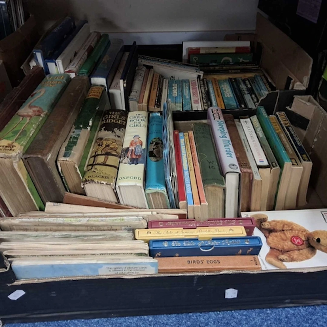 TWO BOXES OF BOOKS comprising approximately fifty titles to ...