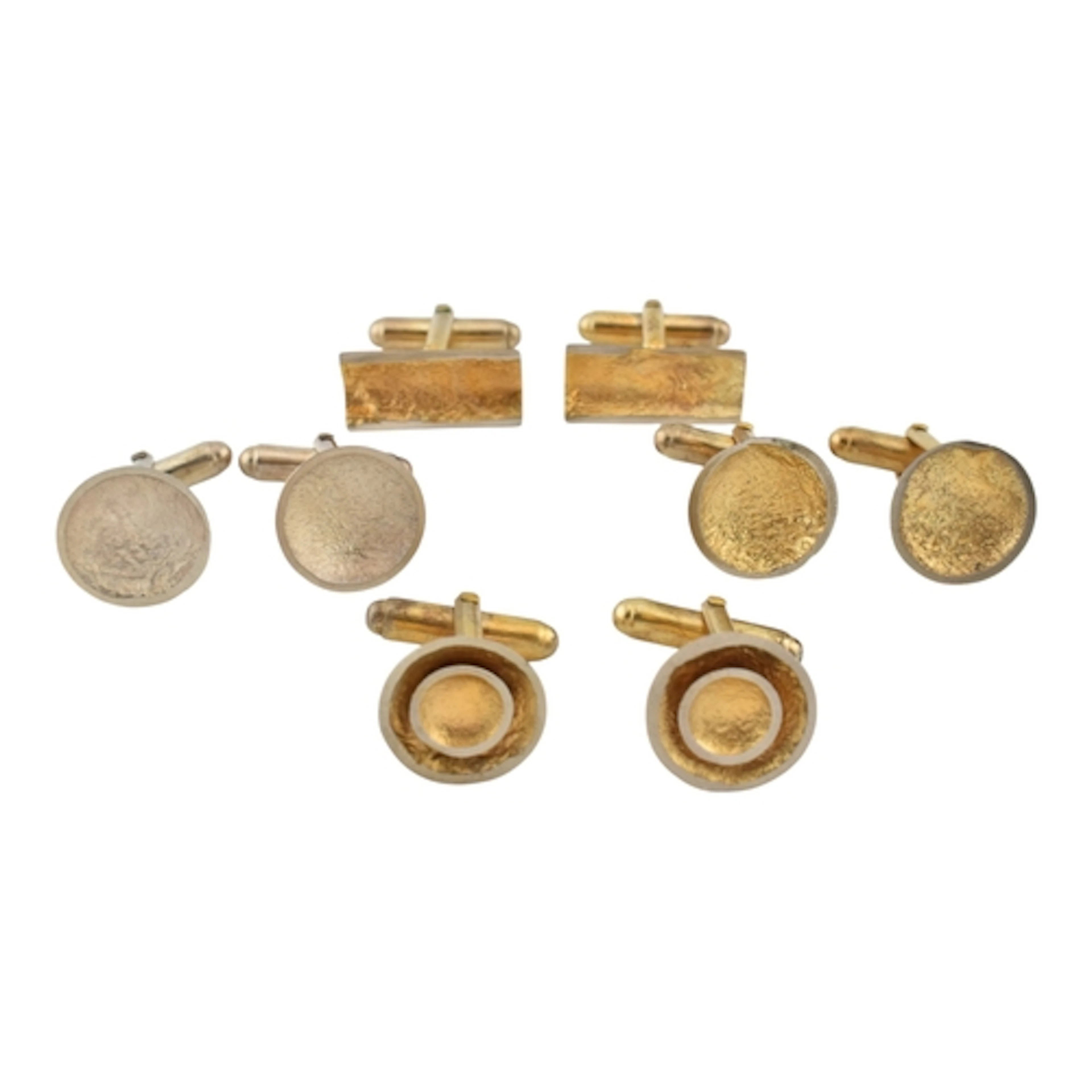 Anne Morgan - Collection of silver and silver gilt cufflinks...