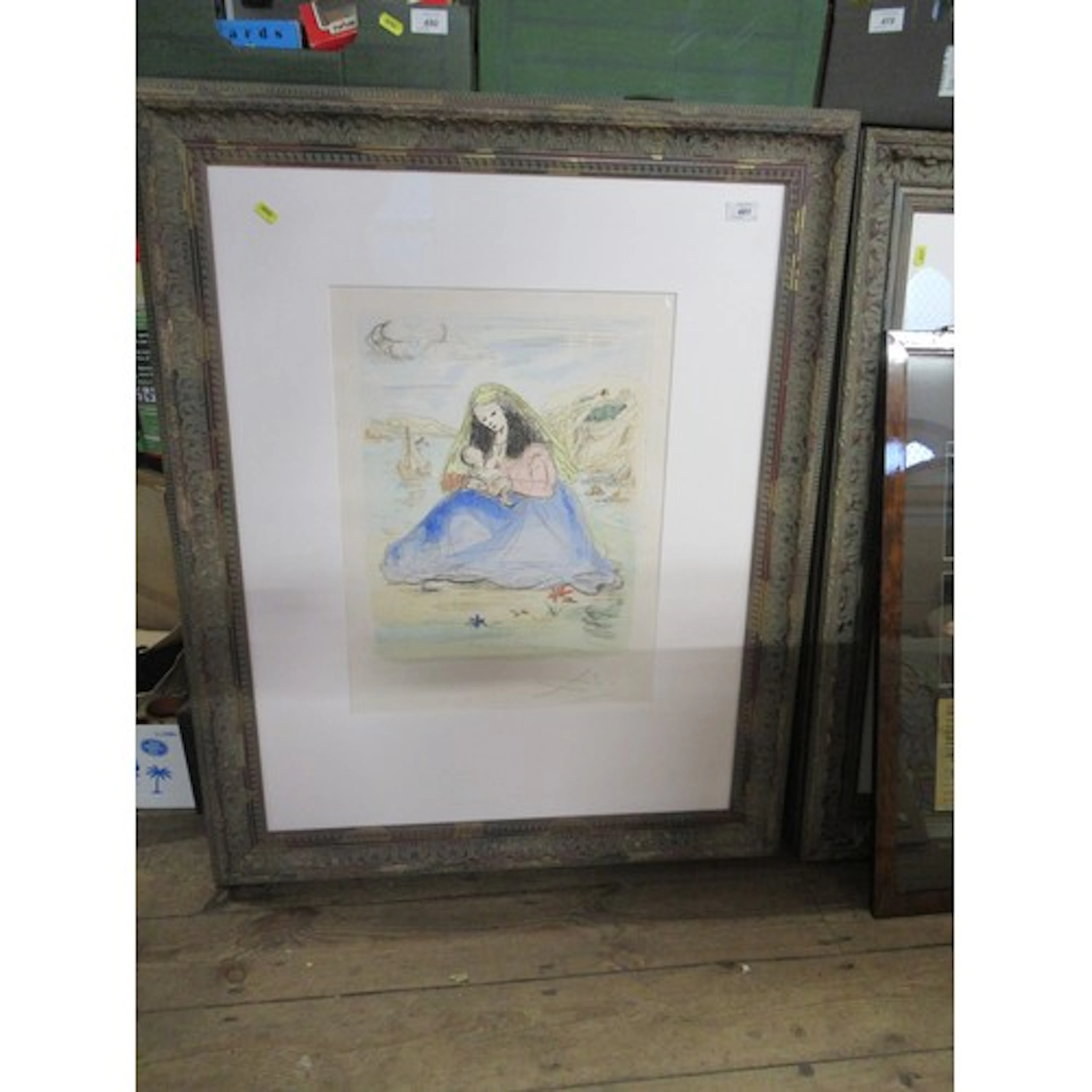 A limited edition Salvador Dali print Madonna and Child 277...