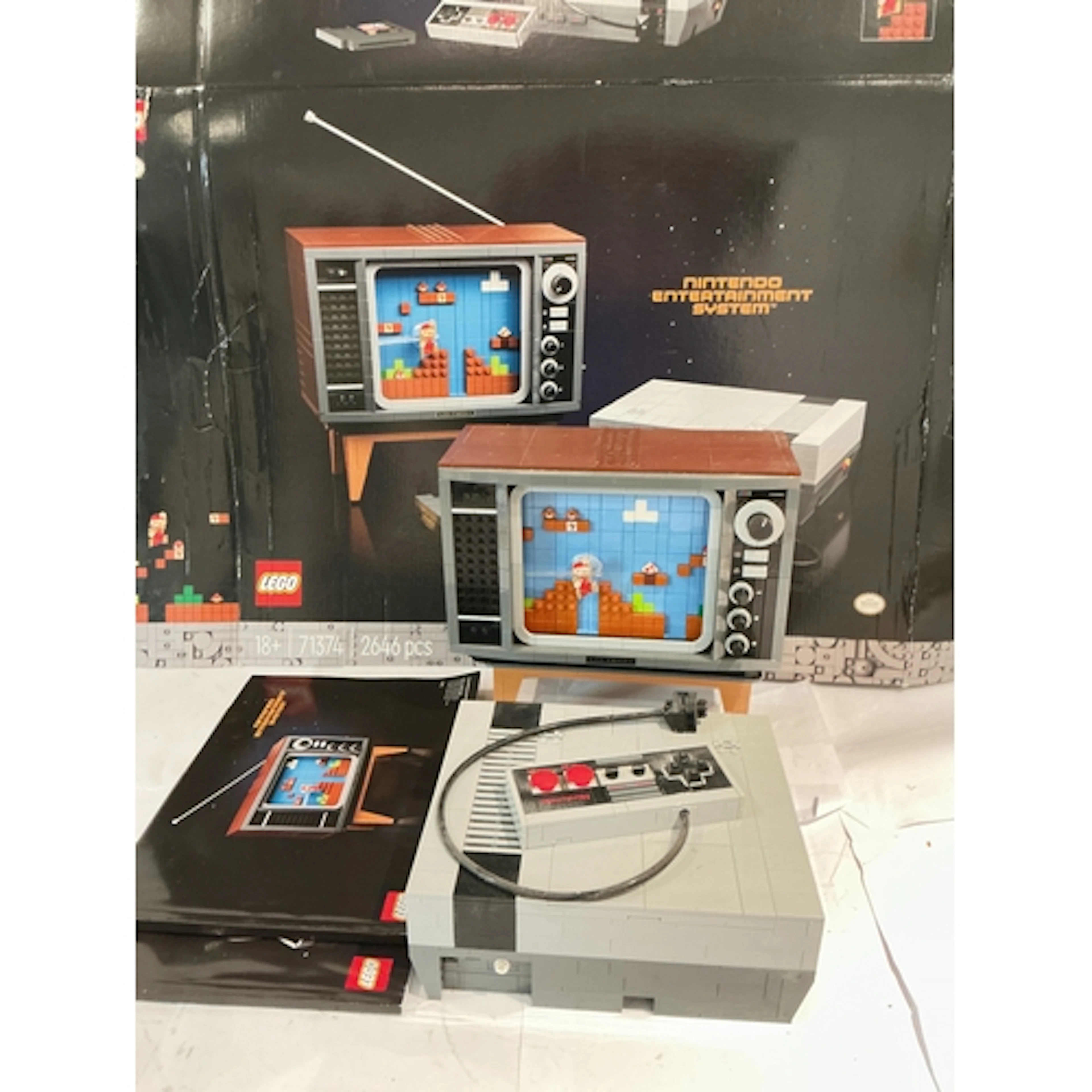 A Lego Nintendo Entertainment System With Box And Manuals. #...
