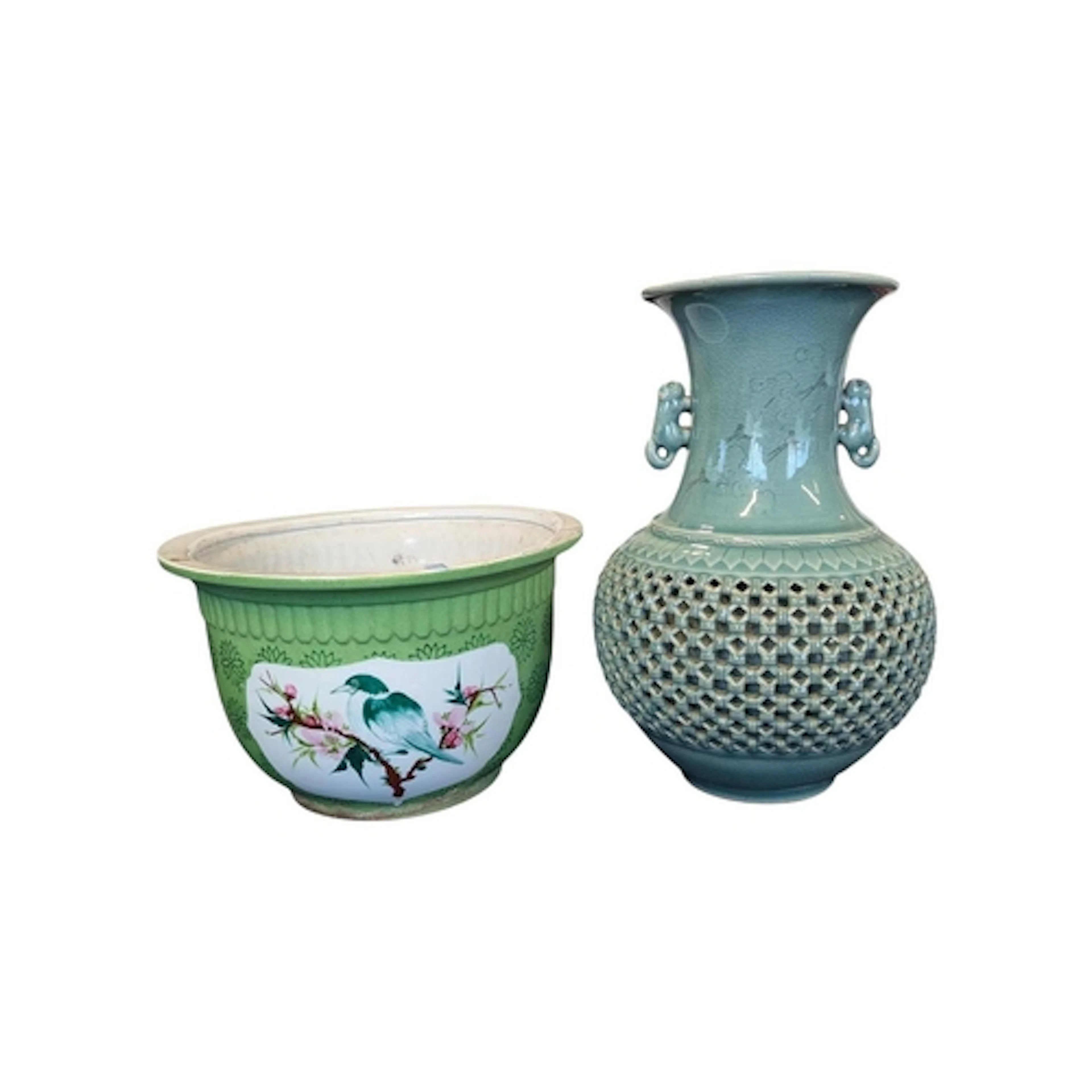 Early 20th century Chinese porcelain planter with a Korean c...