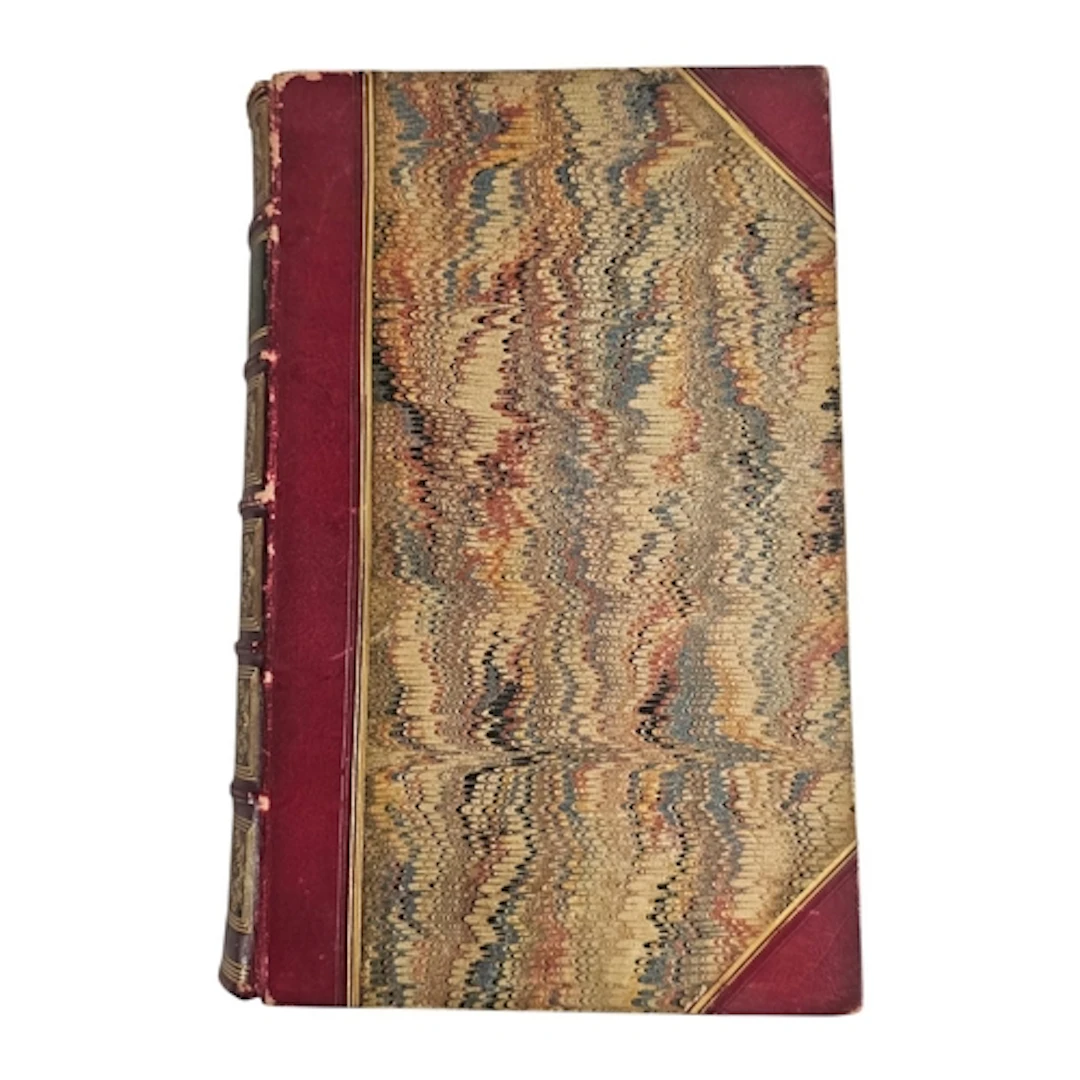 CHRONICLES OF THE BASTILLE, A 19TH CENTURY LEATHER BOUND BOO...