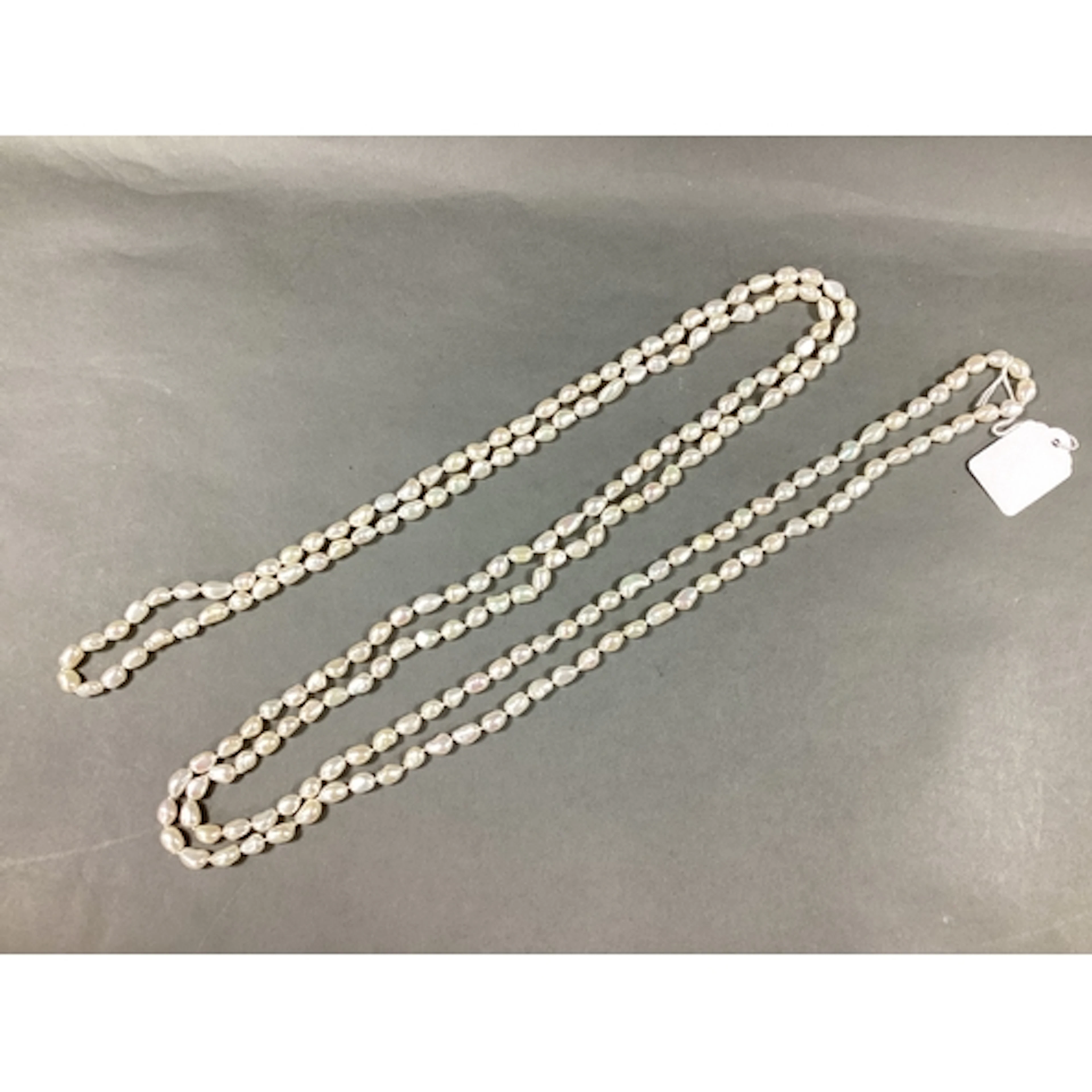 A Single Strand Opera Length Baroque Pearl Bead Necklace, kn...
