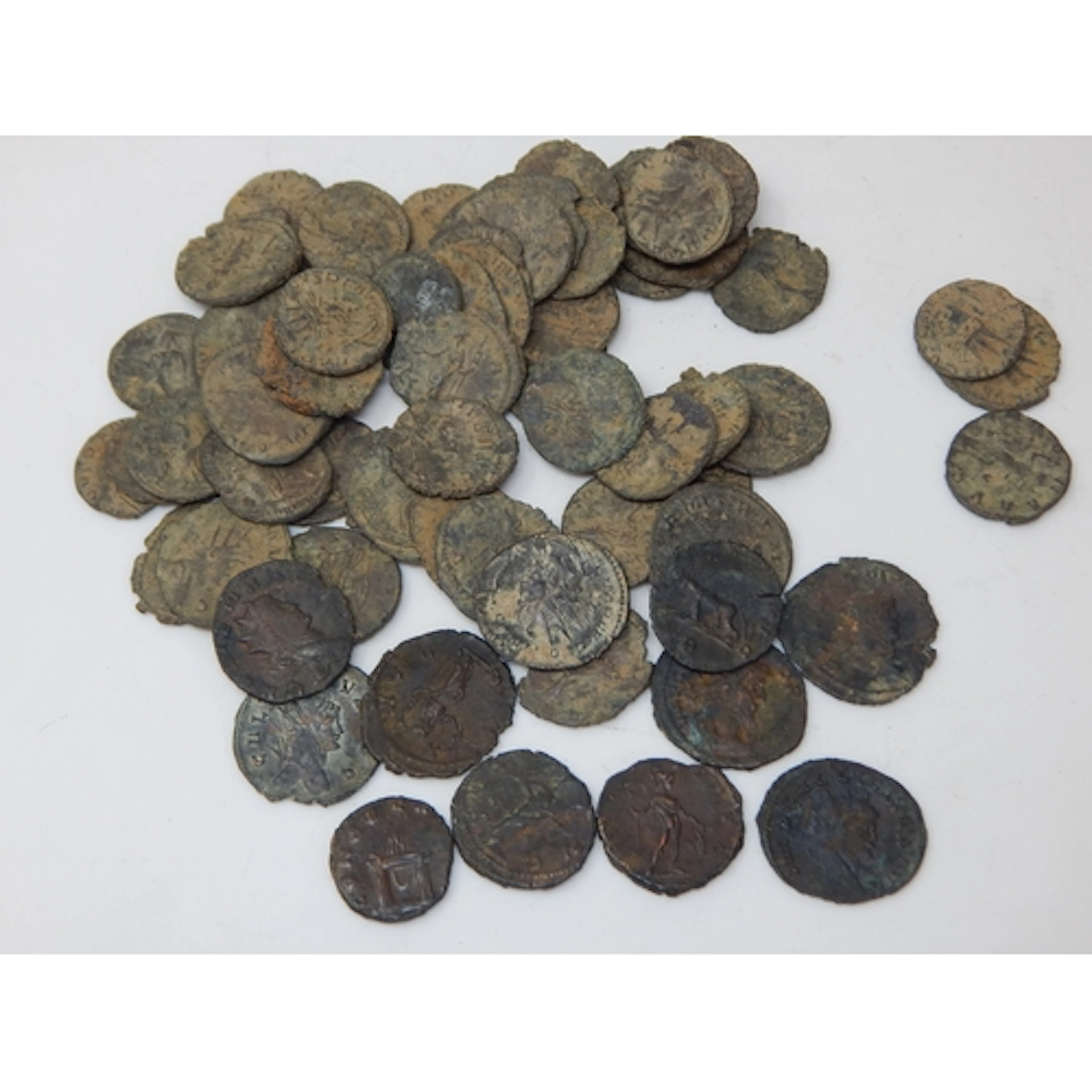 A Hoard of Roman Coins Found in Petworth, West Sussex 1960's