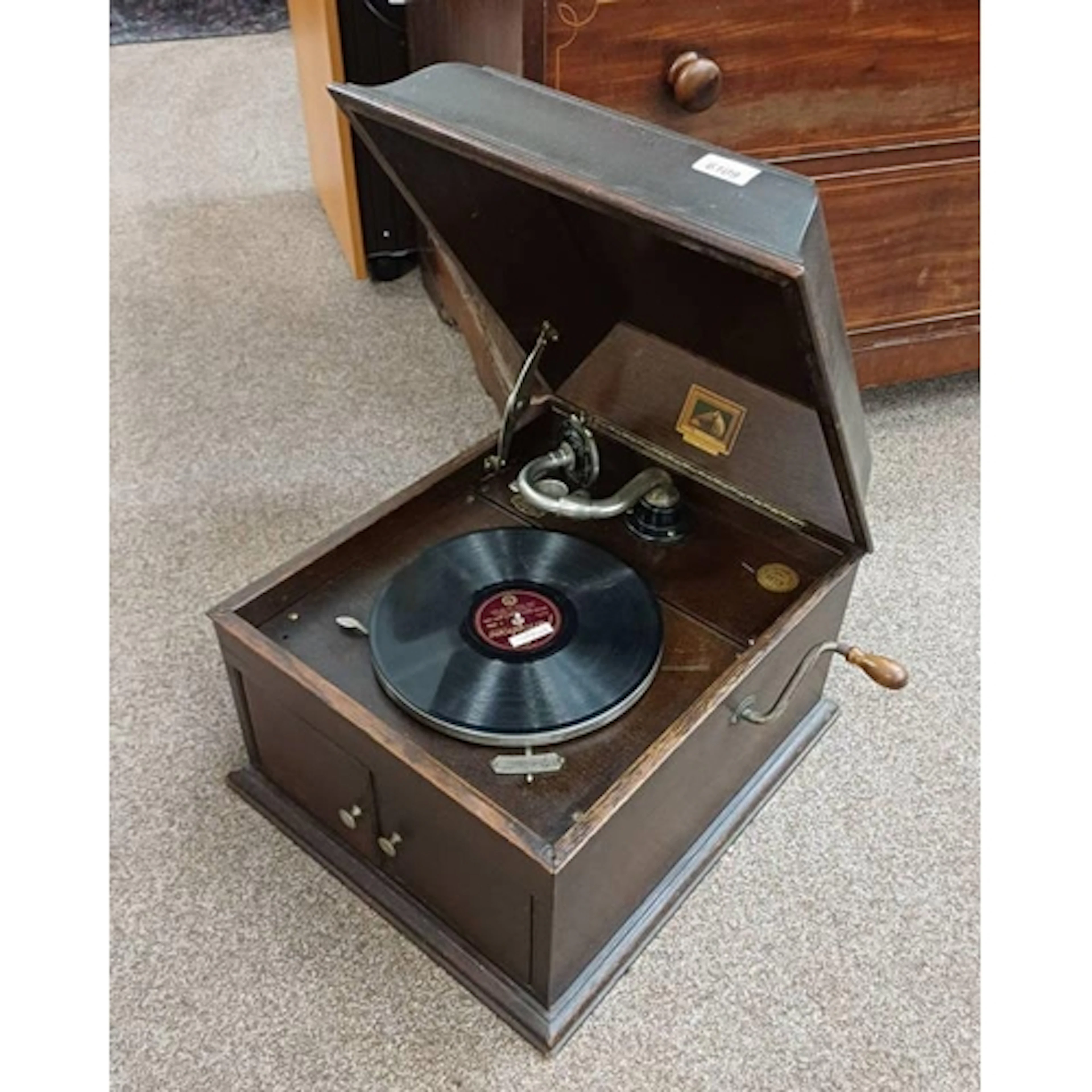 HMV OAK CASED GRAMAPHONE