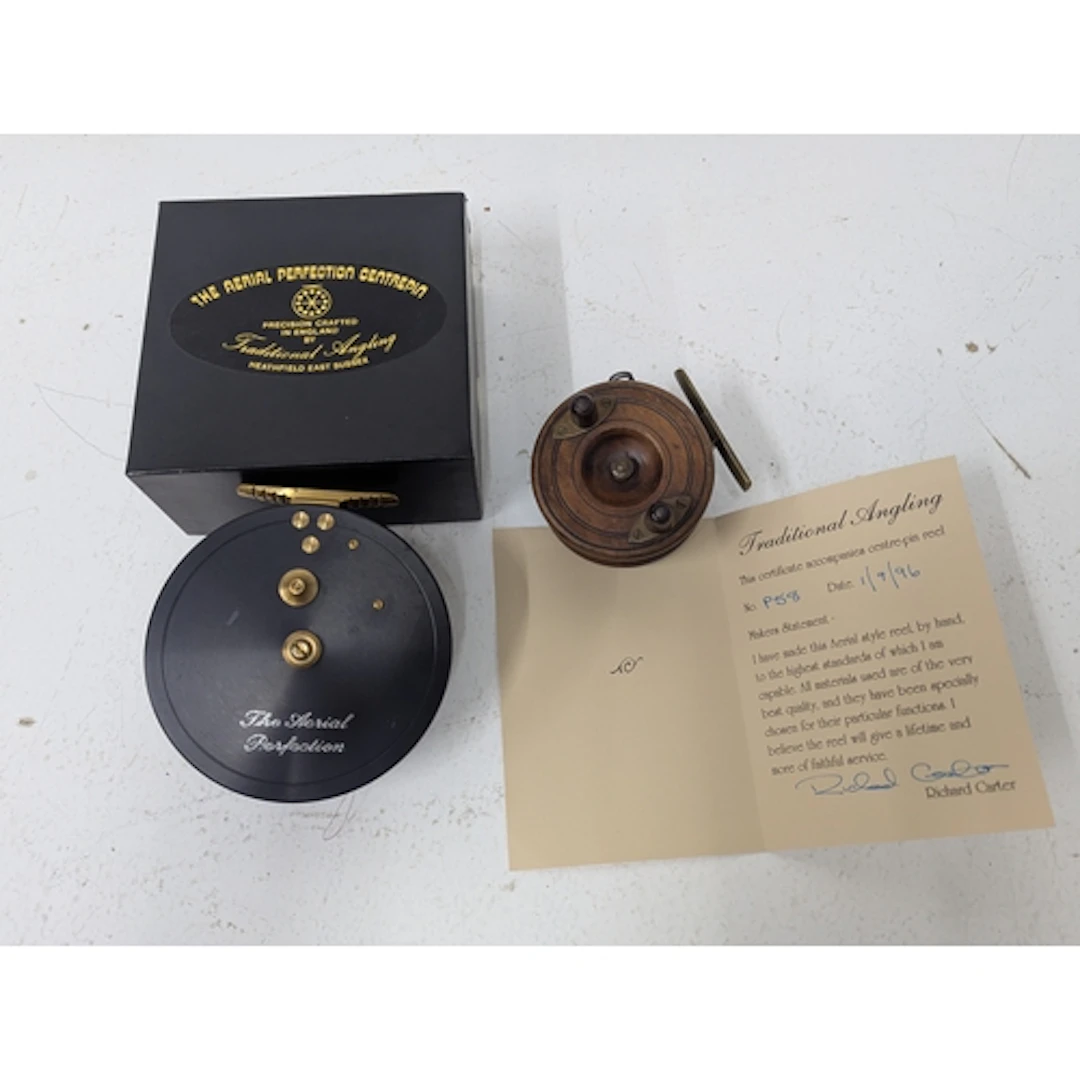 Two fishing reels to include a traditional angling The Aeria...