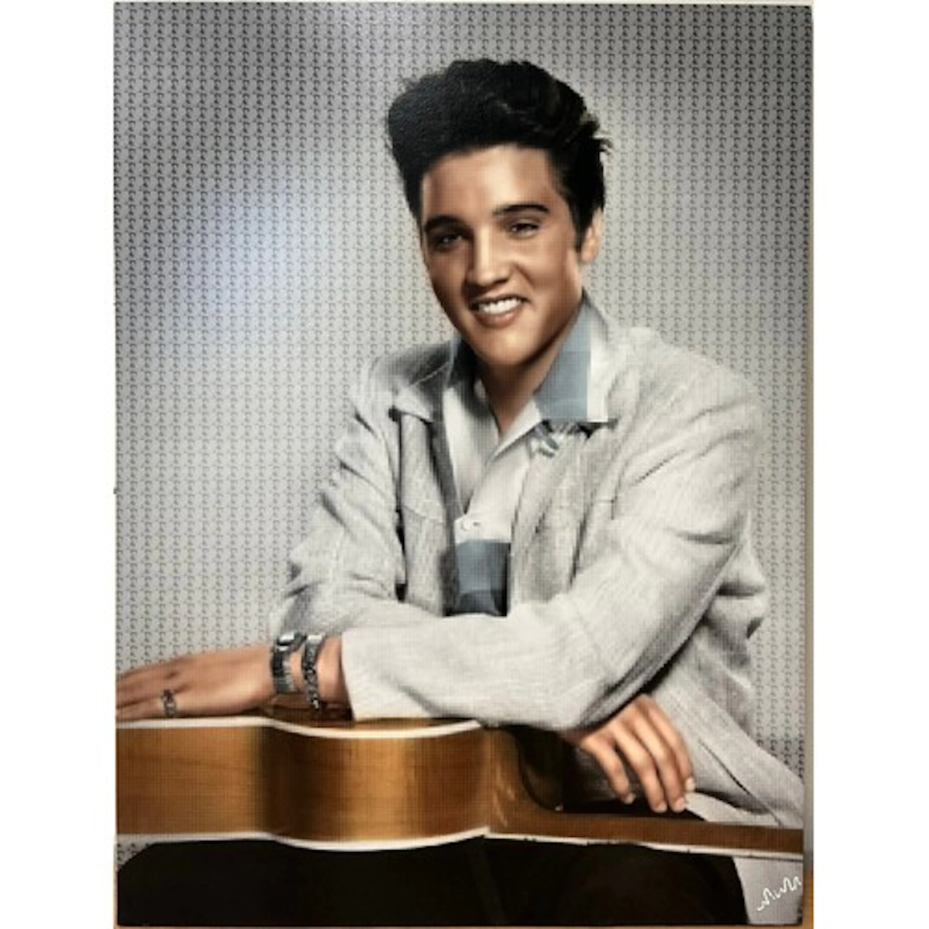 Nick Holdsworth (British, contemporary) Elvis signed, mixe...