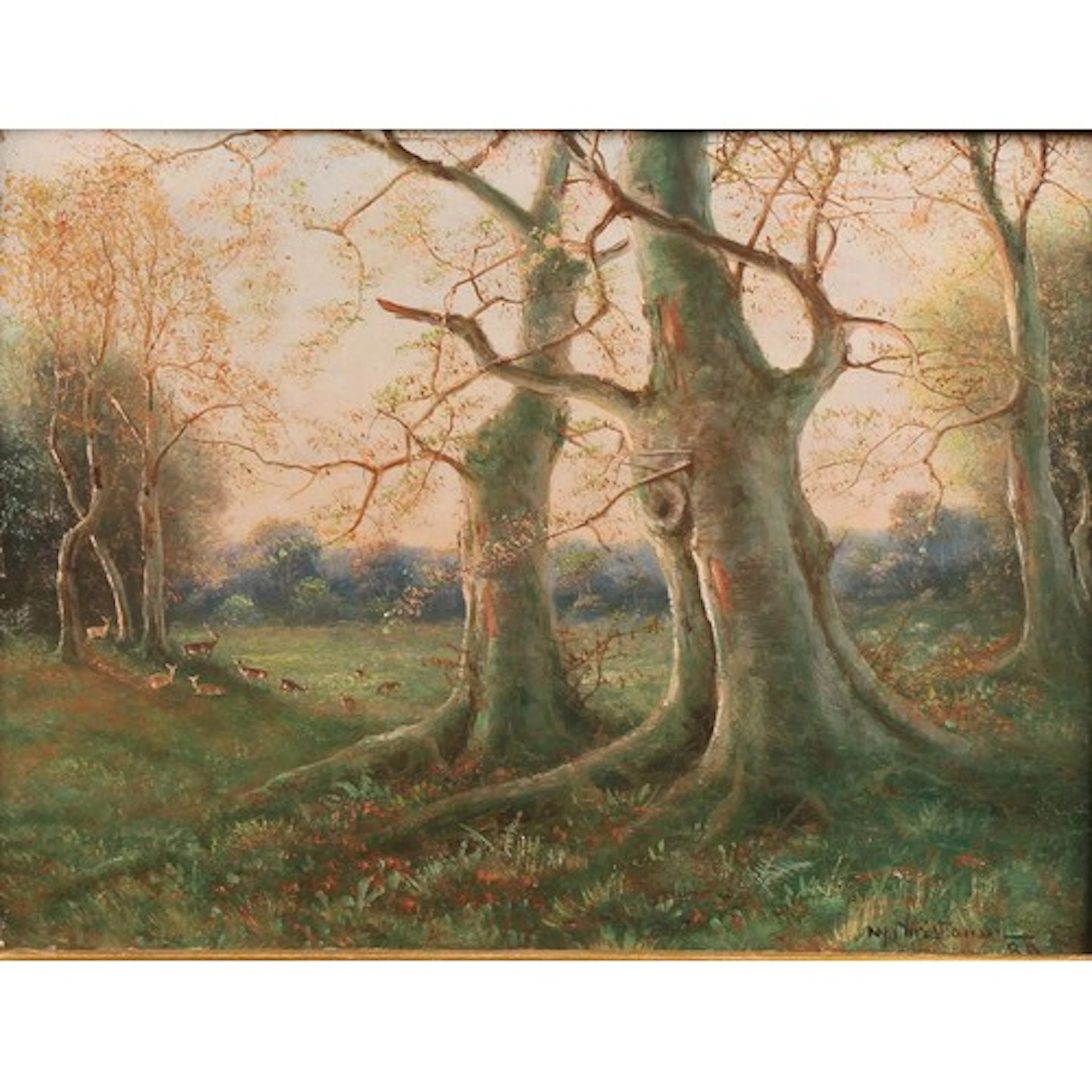 Nils Hans Christiansen (Danish, 1850-1922) Landscape with D...