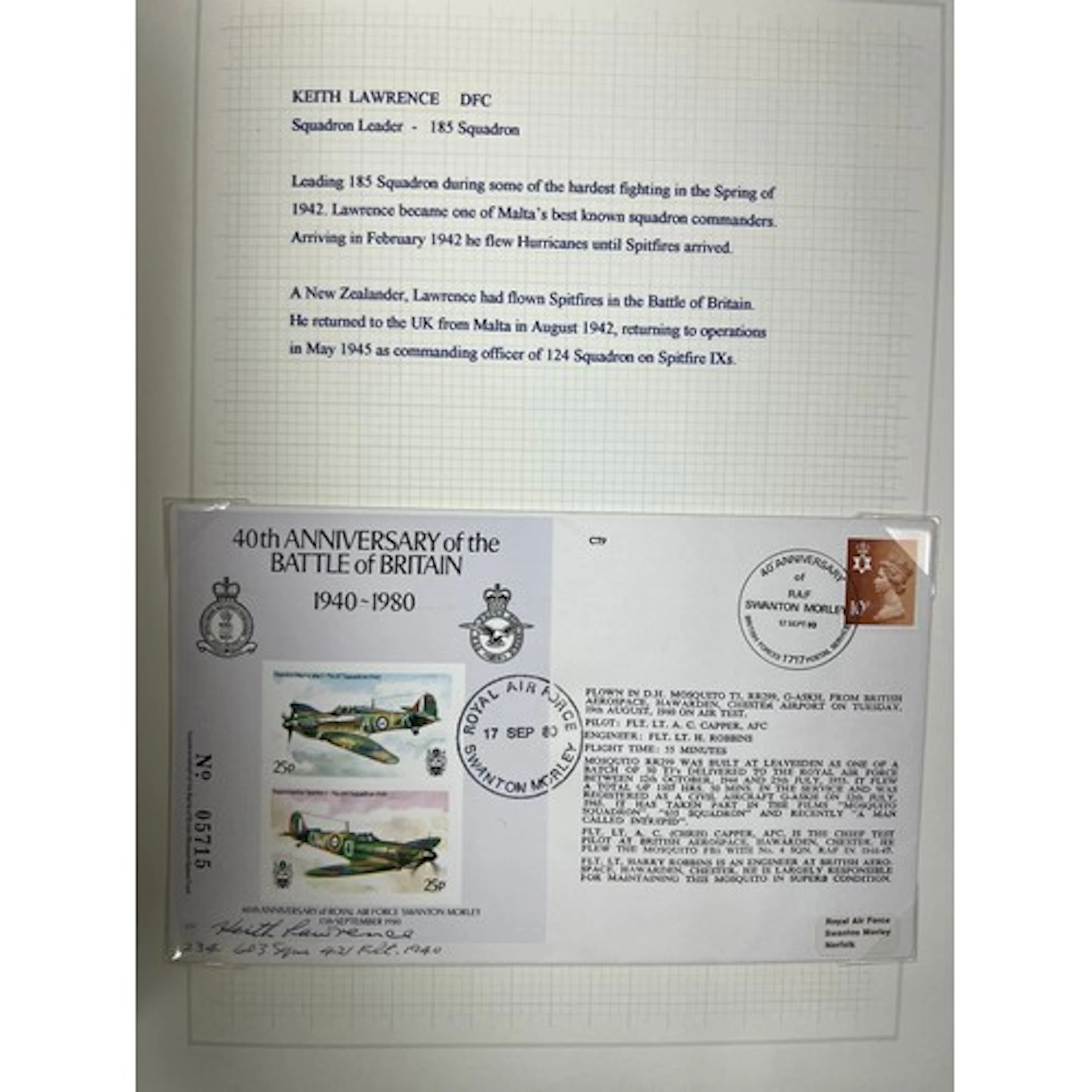 Battle of Britain, specialised collection of signed Battle o...