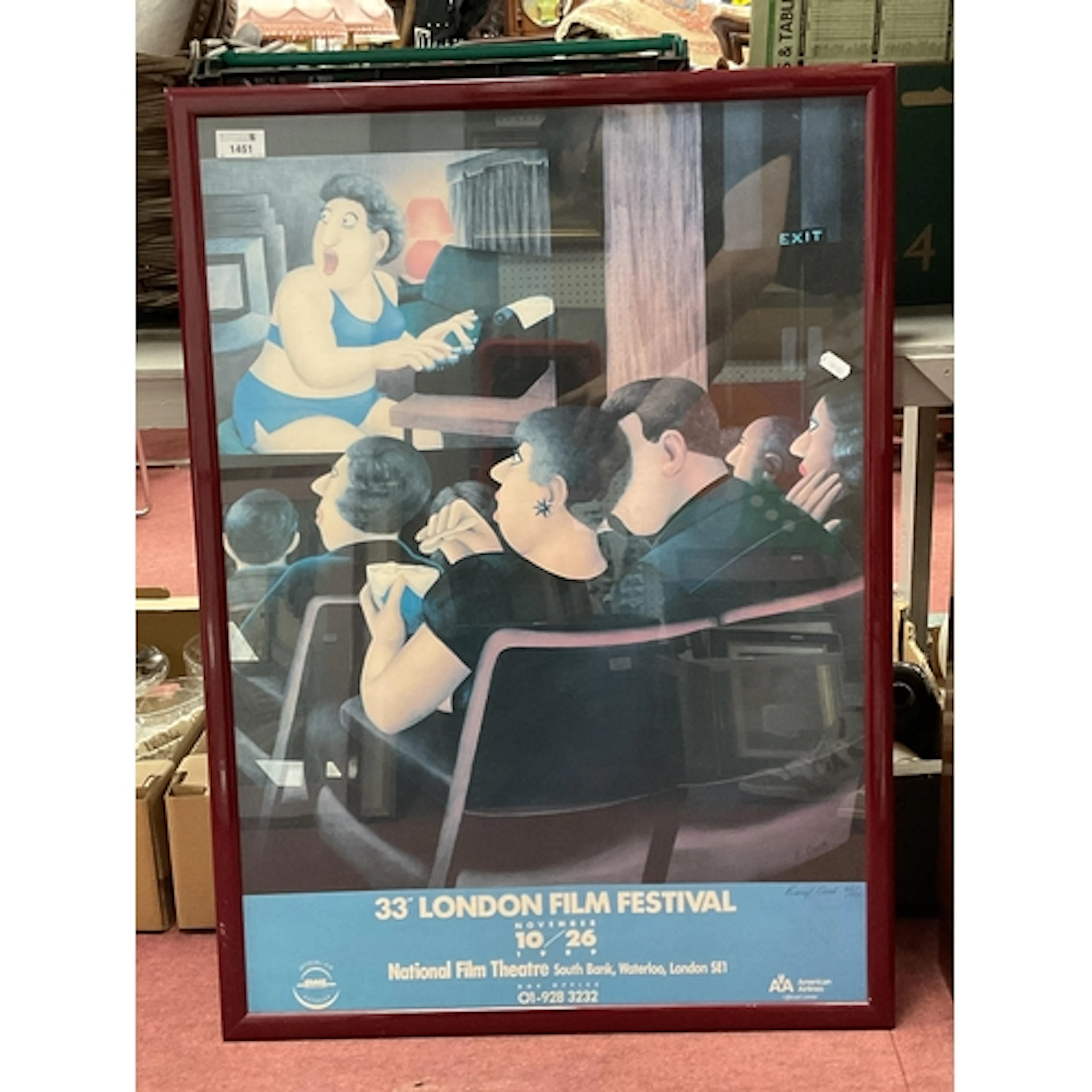 Beryl Cook, 33rd London Festival Poster 1989 limited edition...