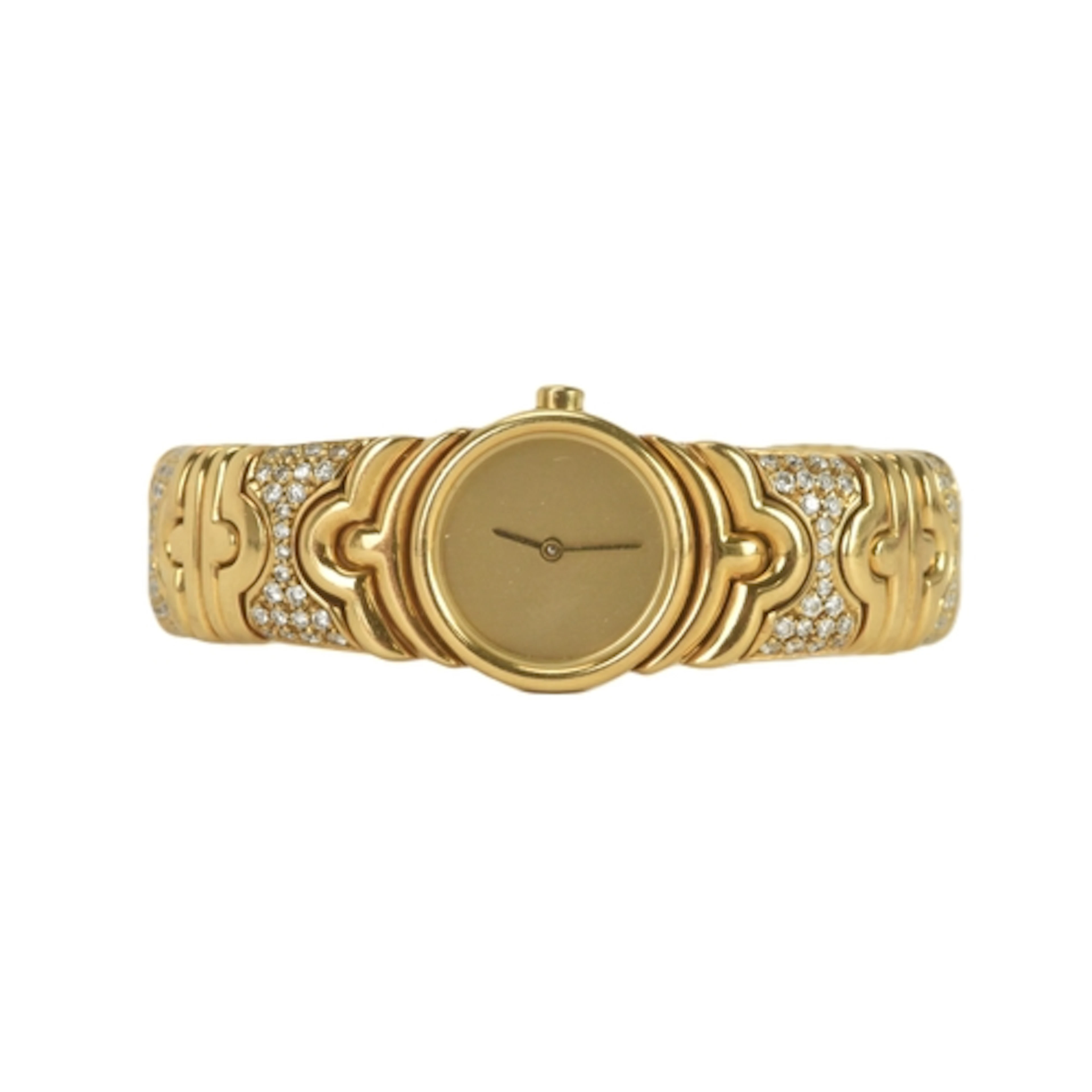 A Bulgari ‘Parentesi’ 18ct gold and diamond lady’s wristwatc...