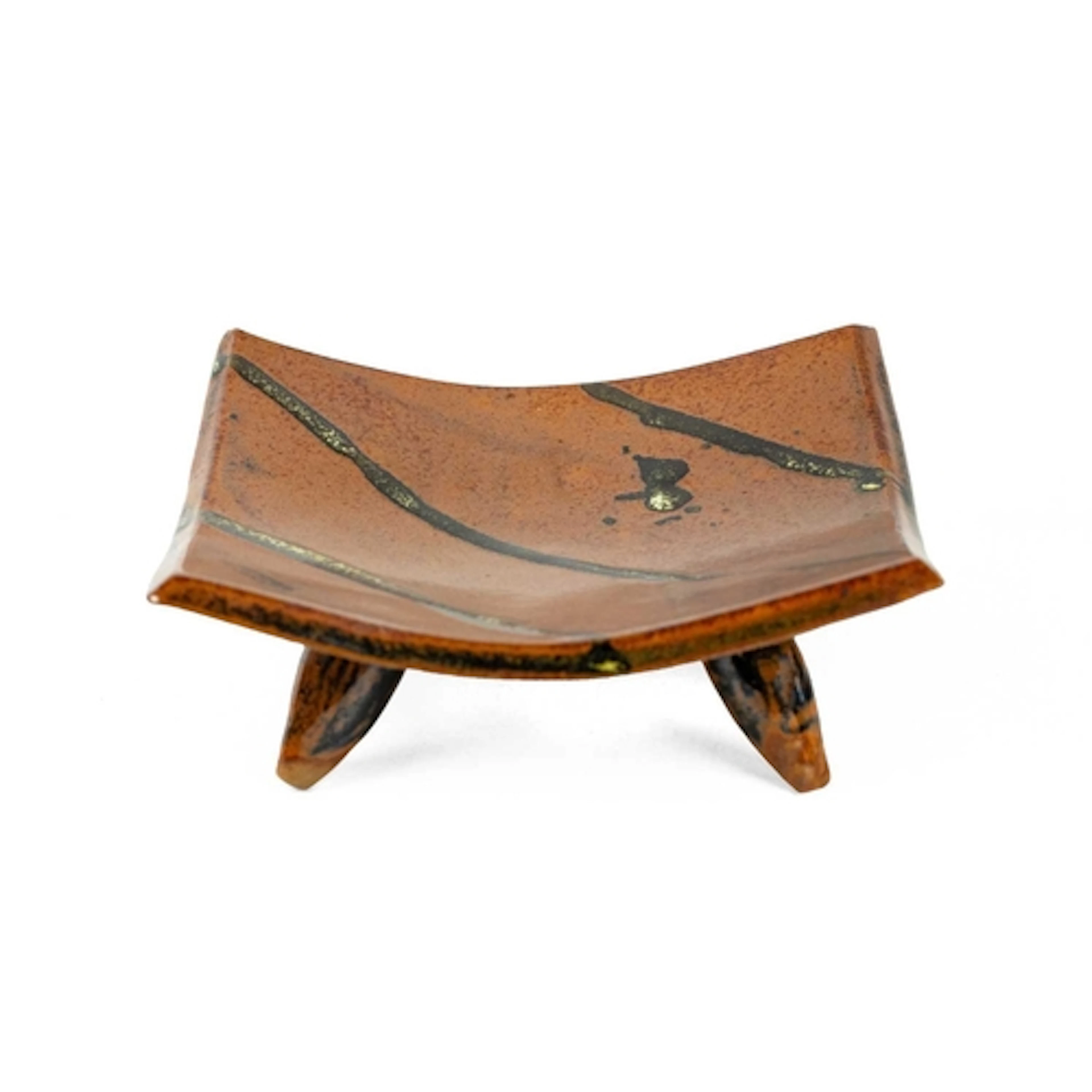 § Joanna WASON (1946) Footed Vessel Stoneware, impresed seal...