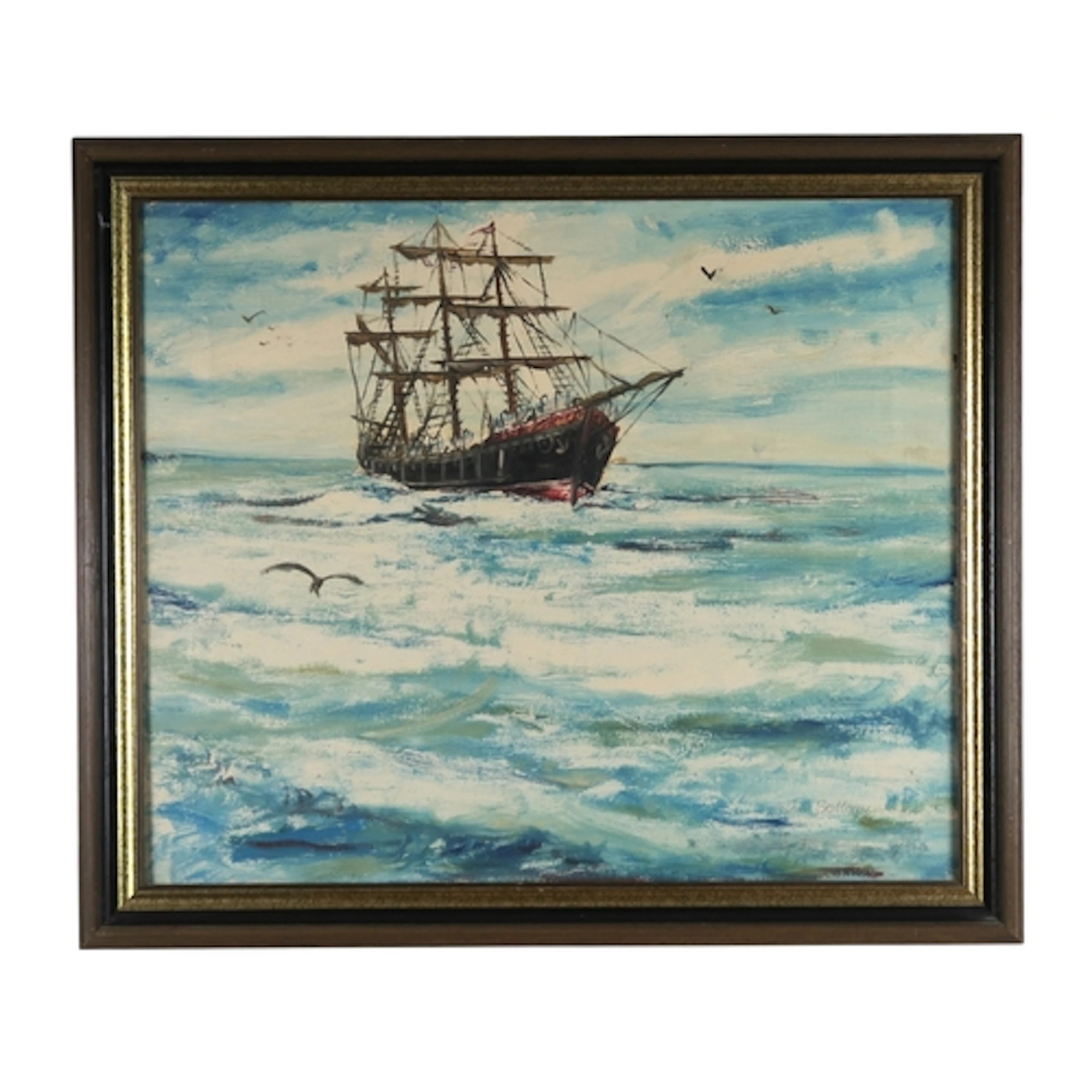 † JOHN BELLANY CBE RSA HRSA (SCOTTISH 1942-2013) SAILING SHI...