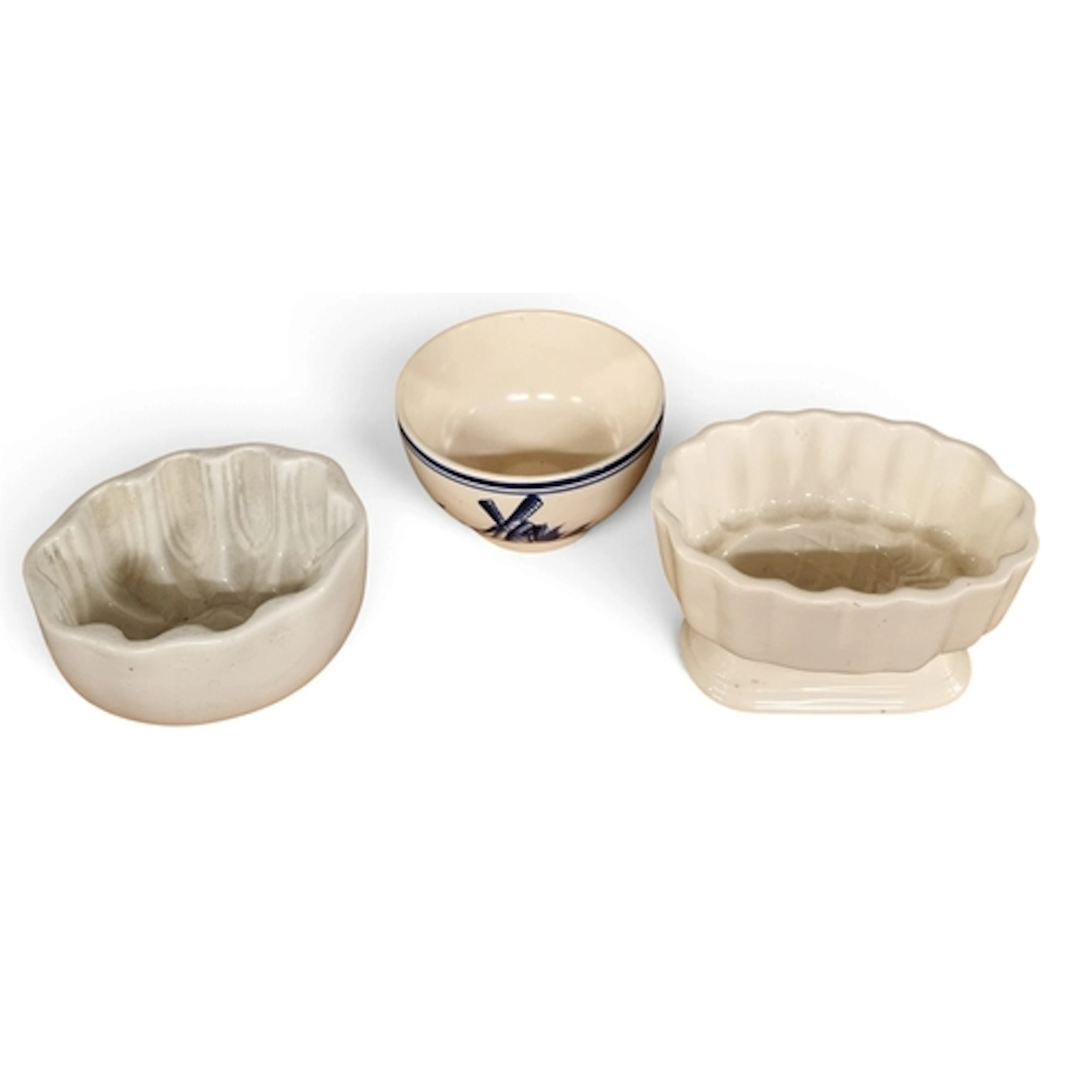 A 19th Century Pottery Jelly Mould with pineapple motif alon...
