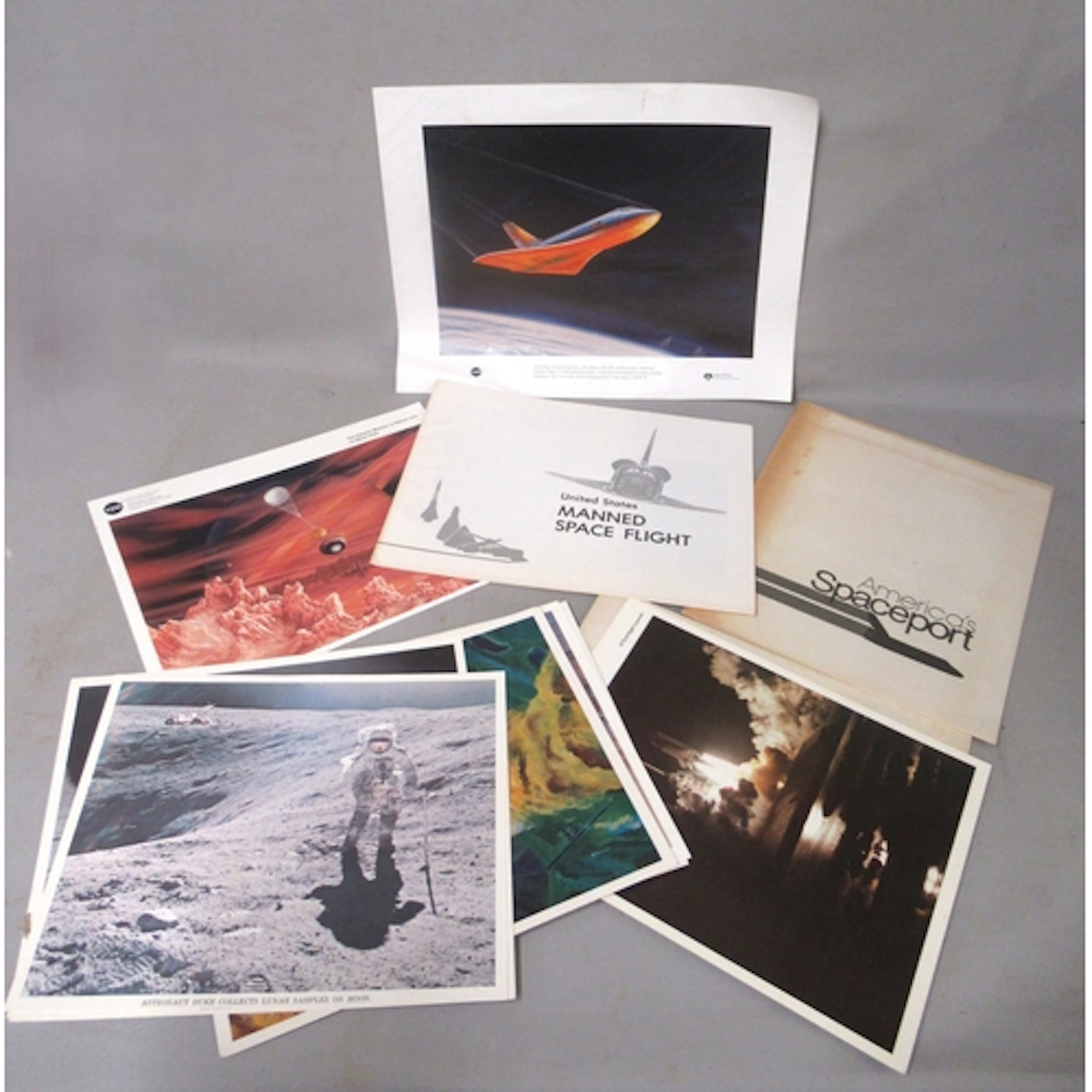 Quantity of Apollo moon landing photographs and ephemera