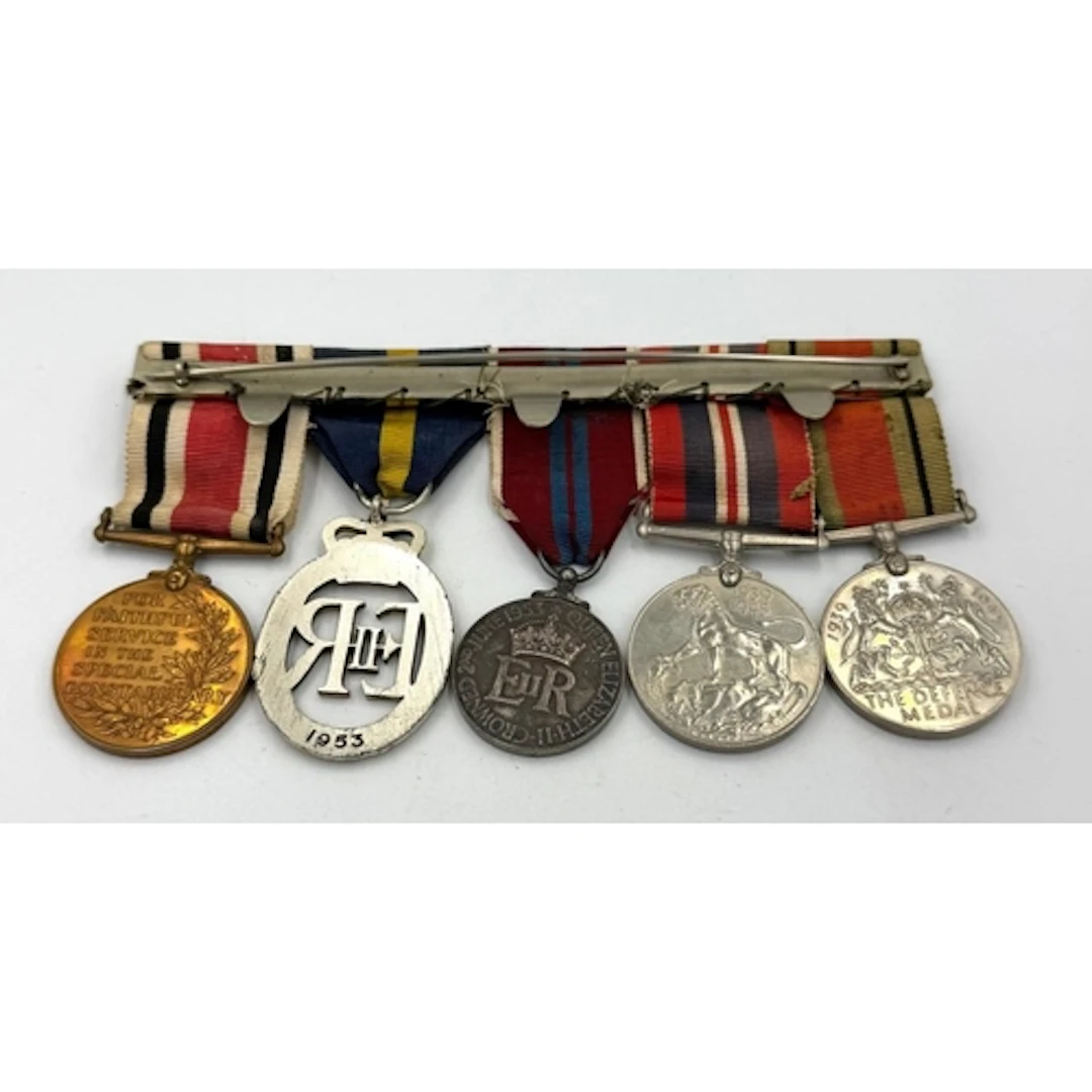 Medal Bar to include@ 1939-45 War Medal, Defence Medal, The ...