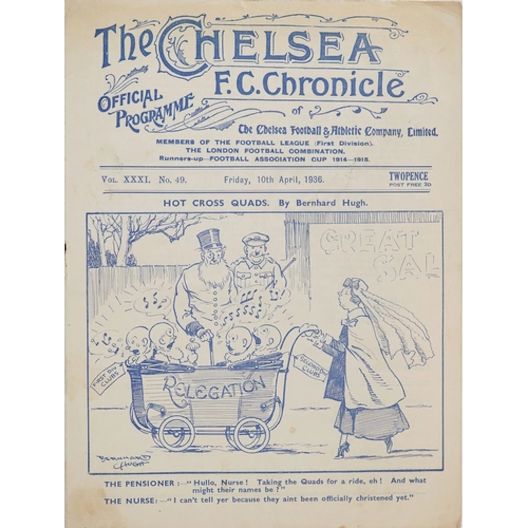 Chelsea F.C. Chronicle official football programme - Hot Cro...
