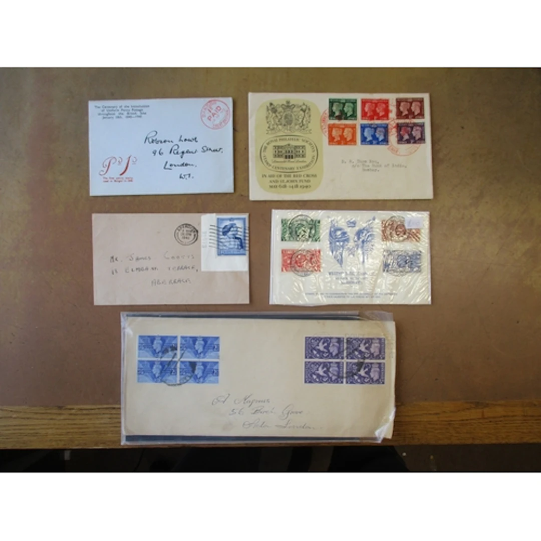 FDCs mixed large loose accum with many individually priced b...