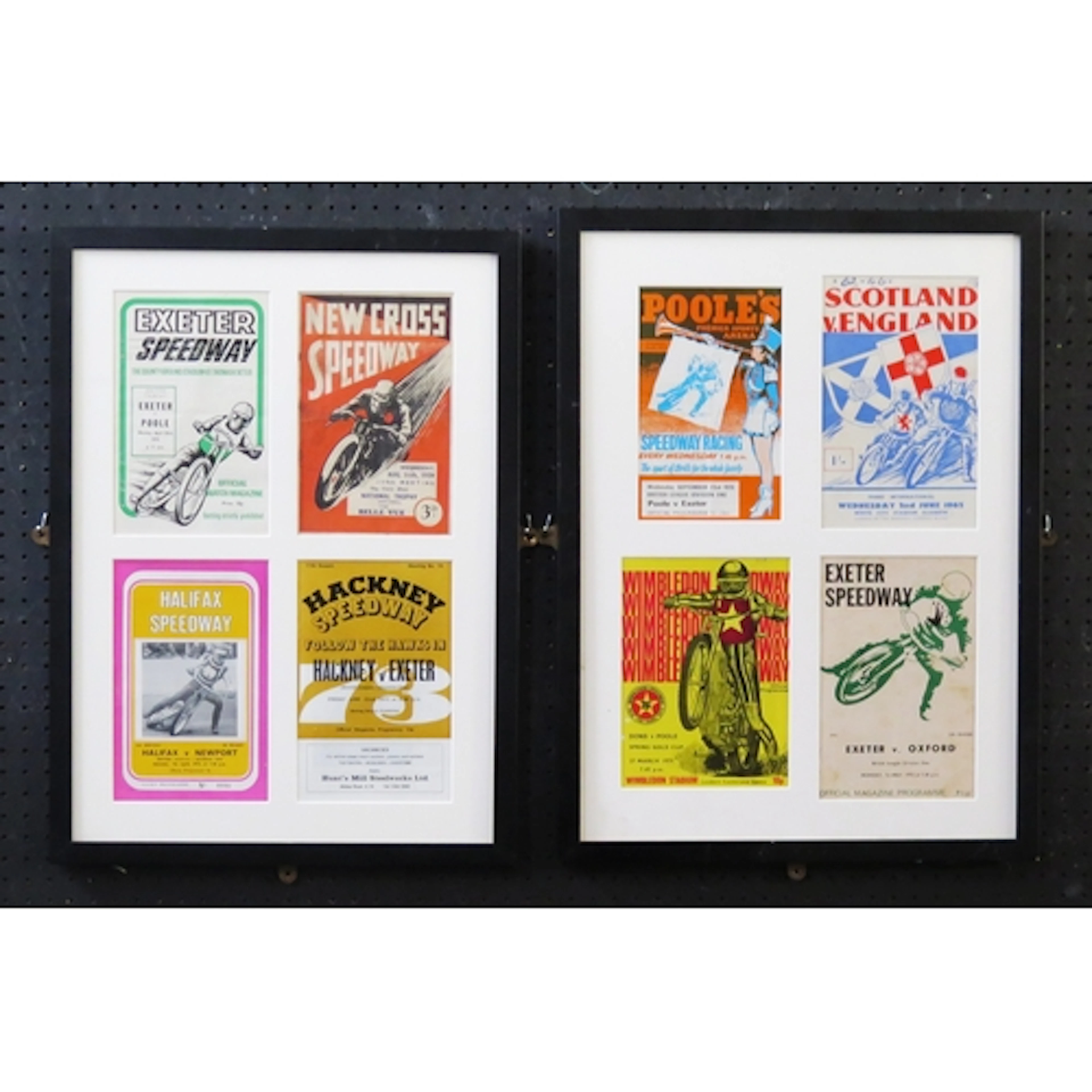 Four various speedway programmes; Exeter Speedway 1973, New ...