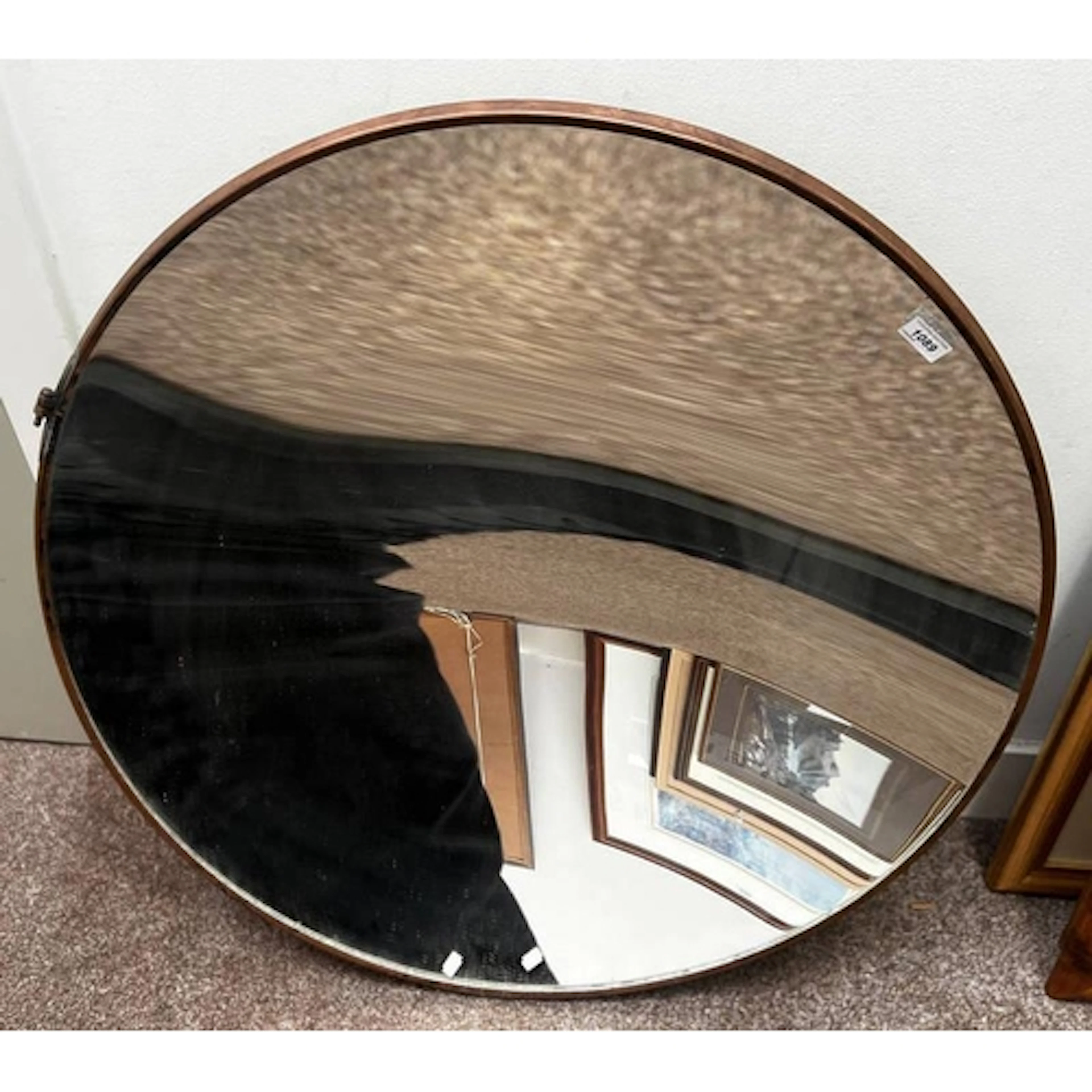 CONCAVE MIRROR FROM A CARBON ARC SEARCH LIGHT, 90 CM ACROSS