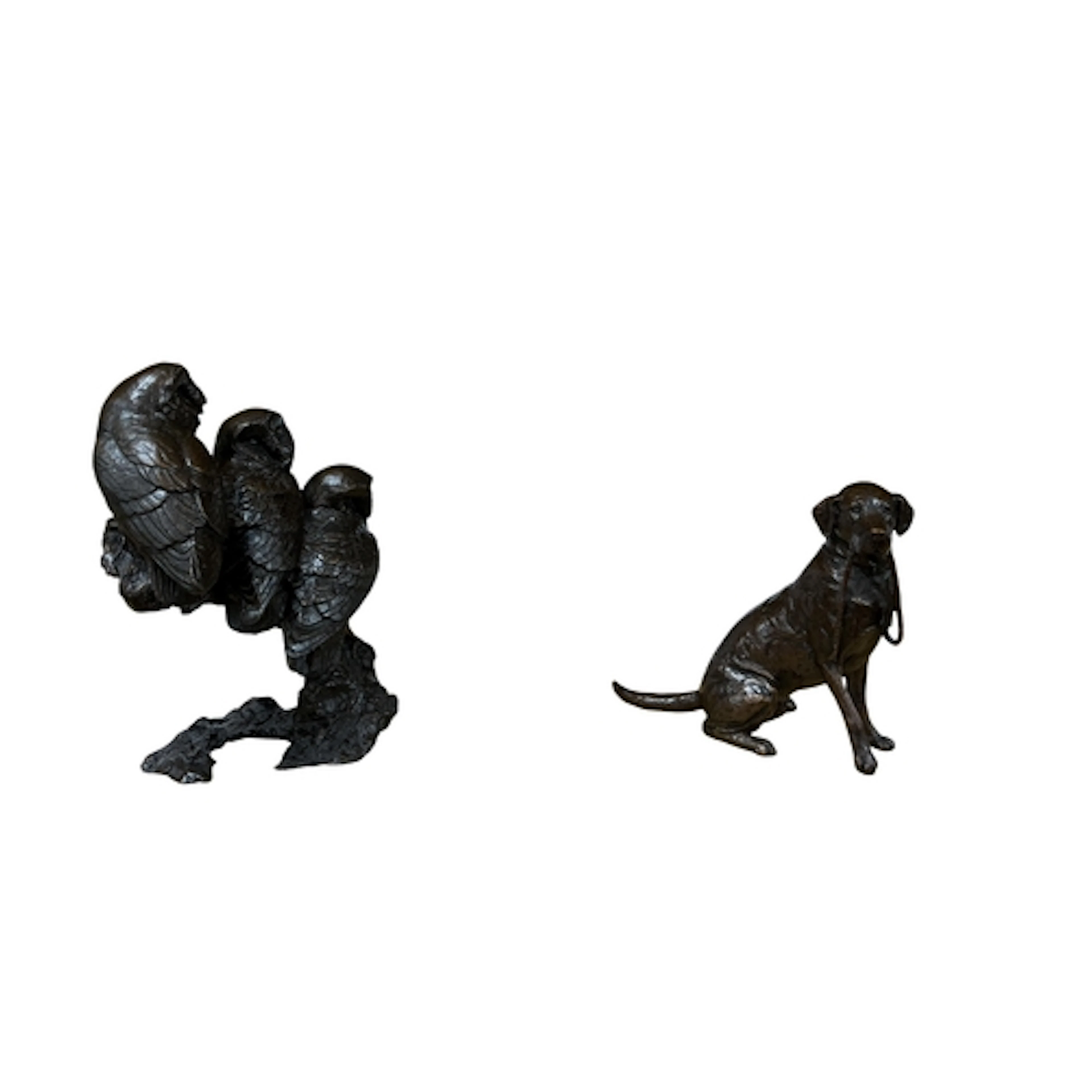 Michael Simpson for Richard Cooper and Co., two bronze figur...