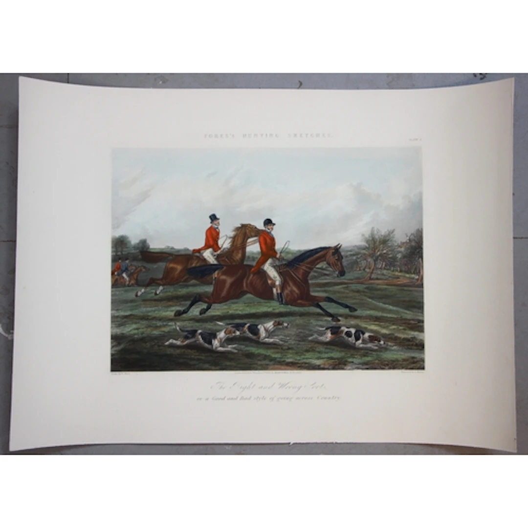 After Henry Alken (British, 1785-1851), 'The Right and Wro...