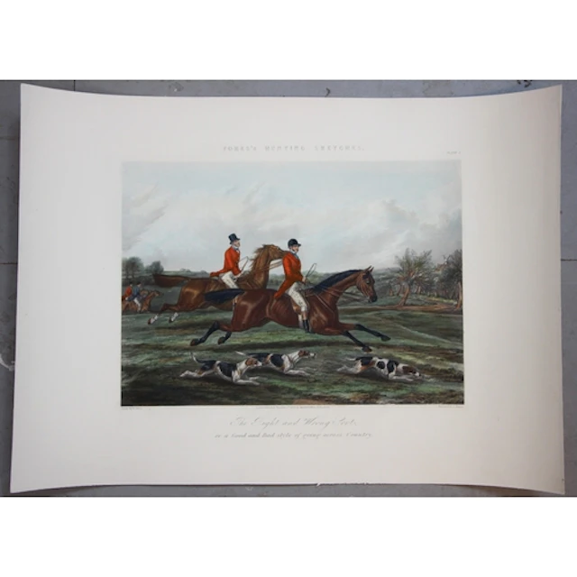 After Henry Alken (British, 1785-1851), 'The Right and Wro...