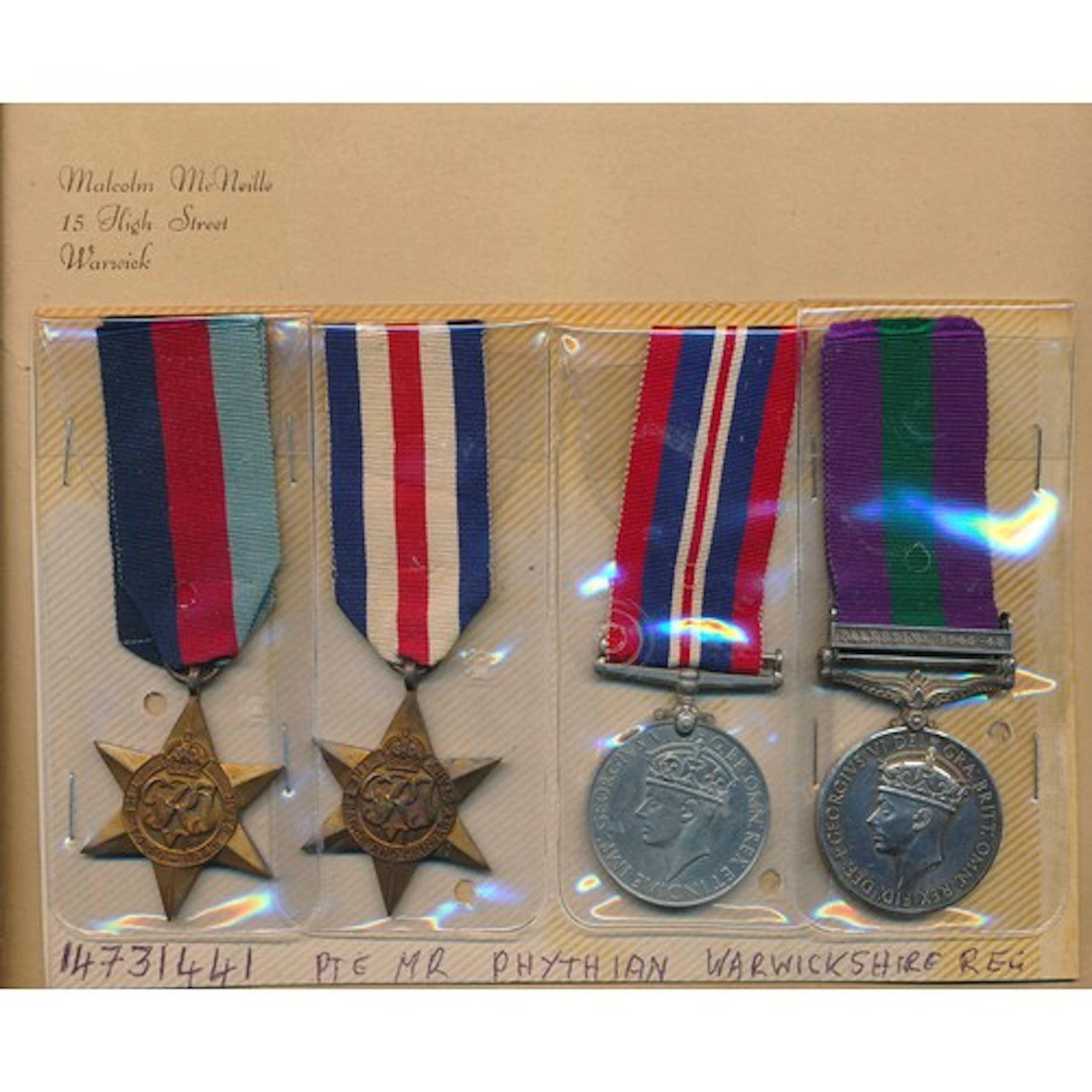 WW2 1939-1945 Star, France and Germany Star, British War Med...