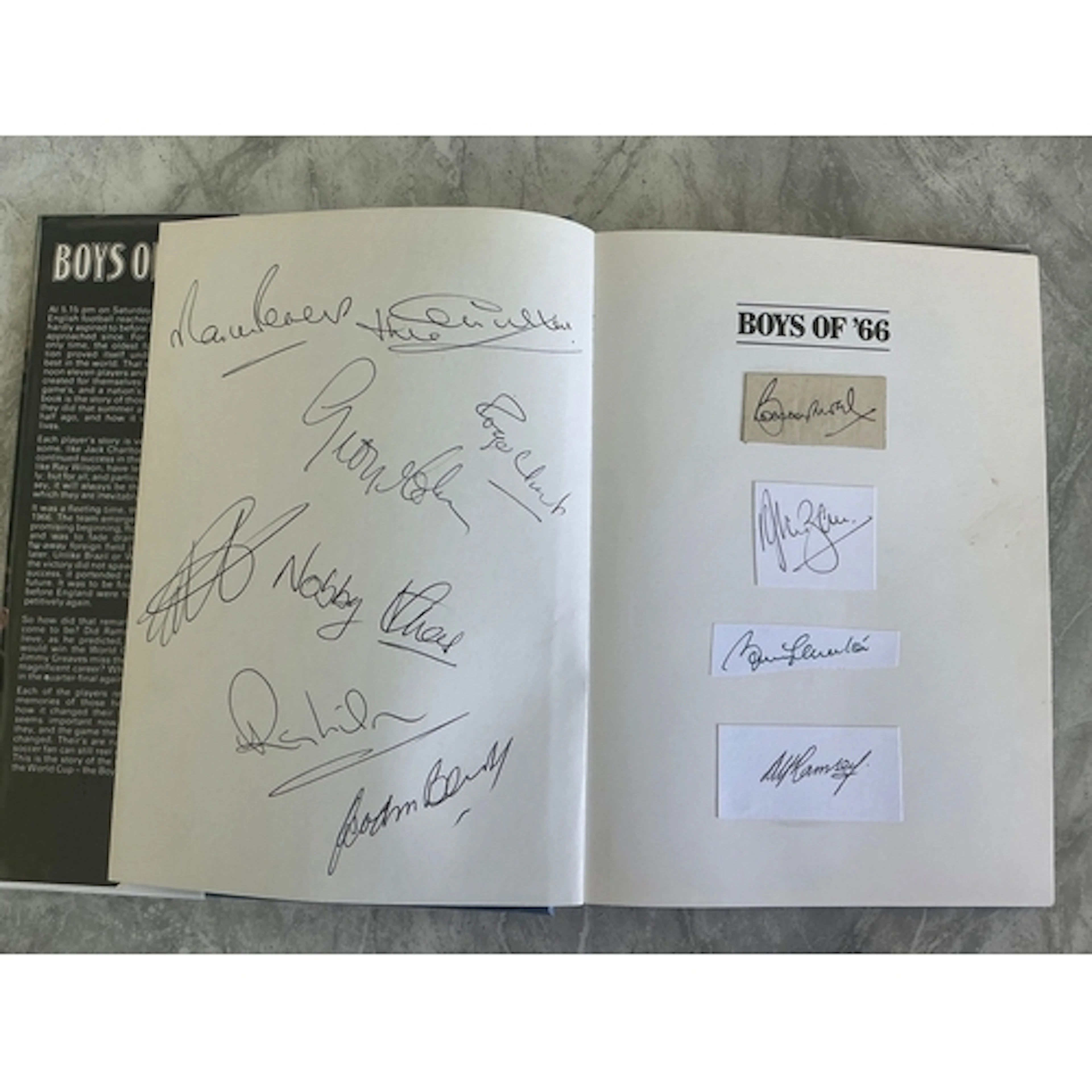 England 1966 World Cup Winners Signed Football Book: Boys of...
