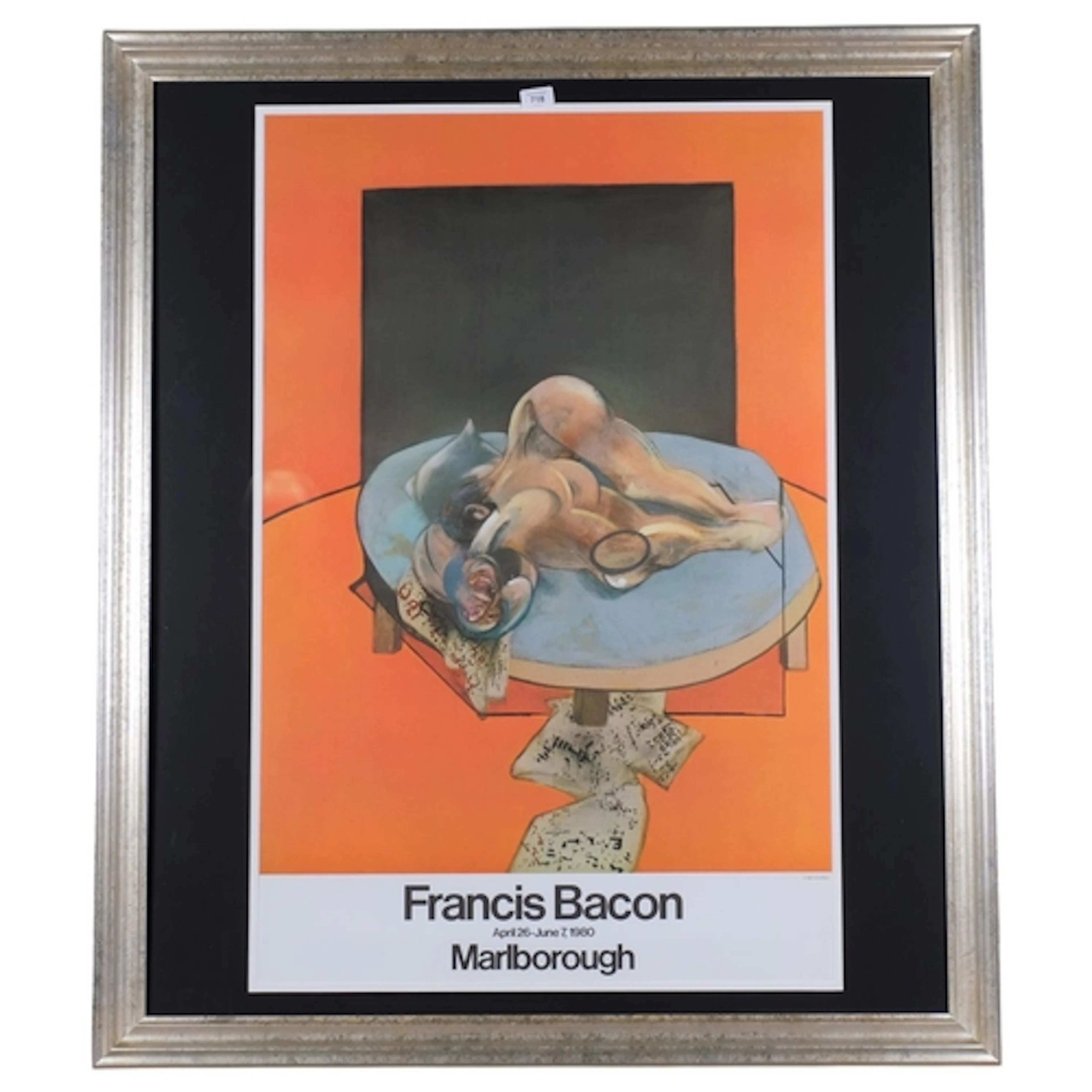 Francis Bacon, exhibition poster print for Marlborough 1980,...