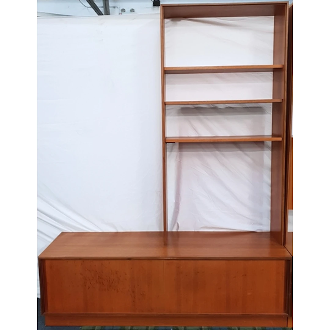 MID CENTURY G PLAN "FORM 5" TEAK MODULAR WALL UNIT the sing...