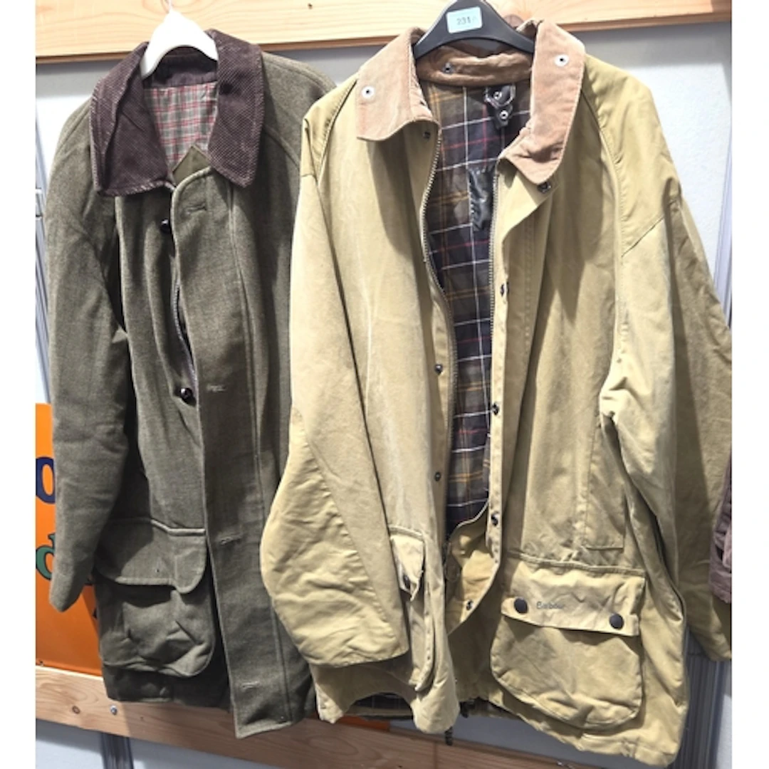 A Barbour Beaufort Sporting C49/122cm jacket and a Barbour D...