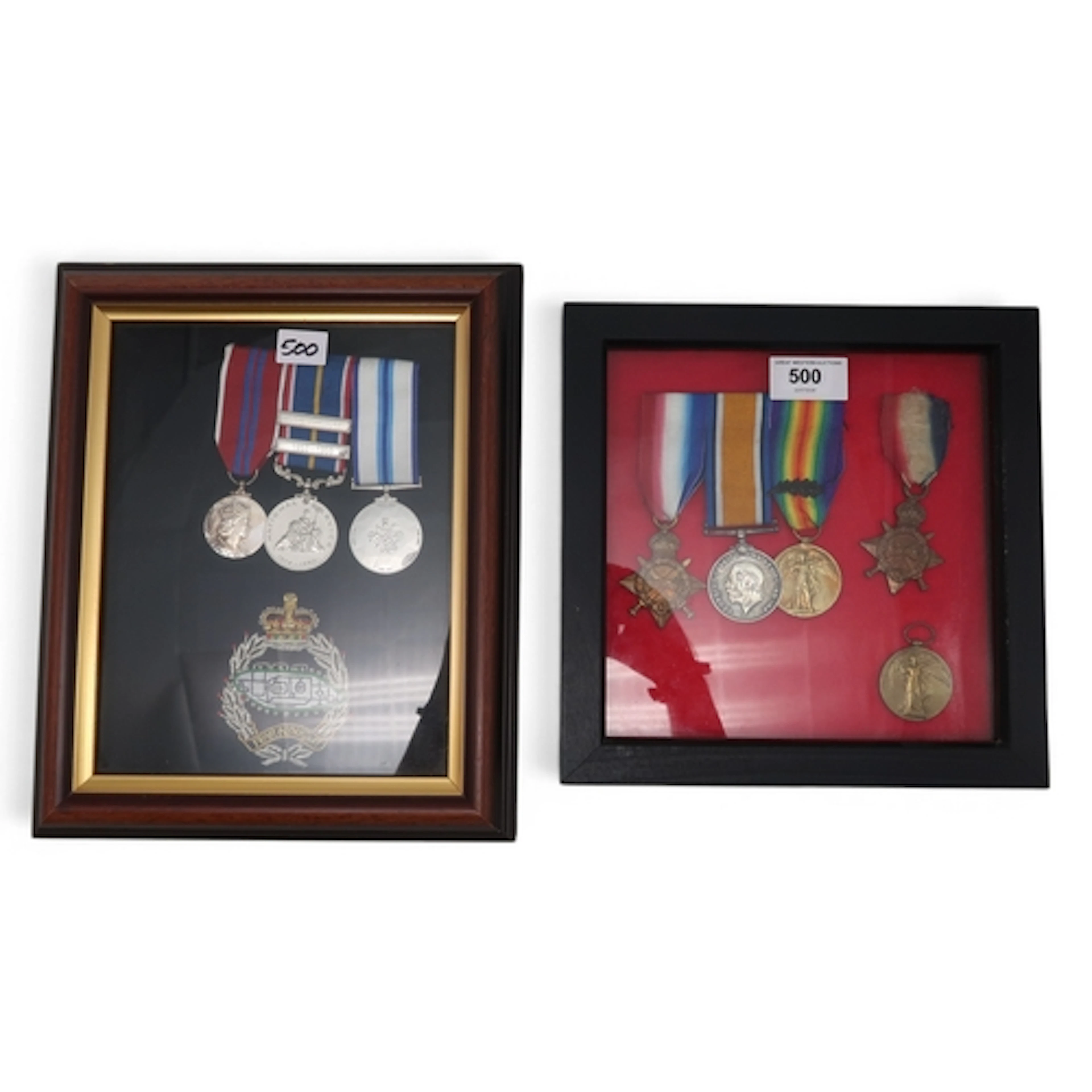 A group of WW1 medals, comprising 1914-15 Stars awarded to M...
