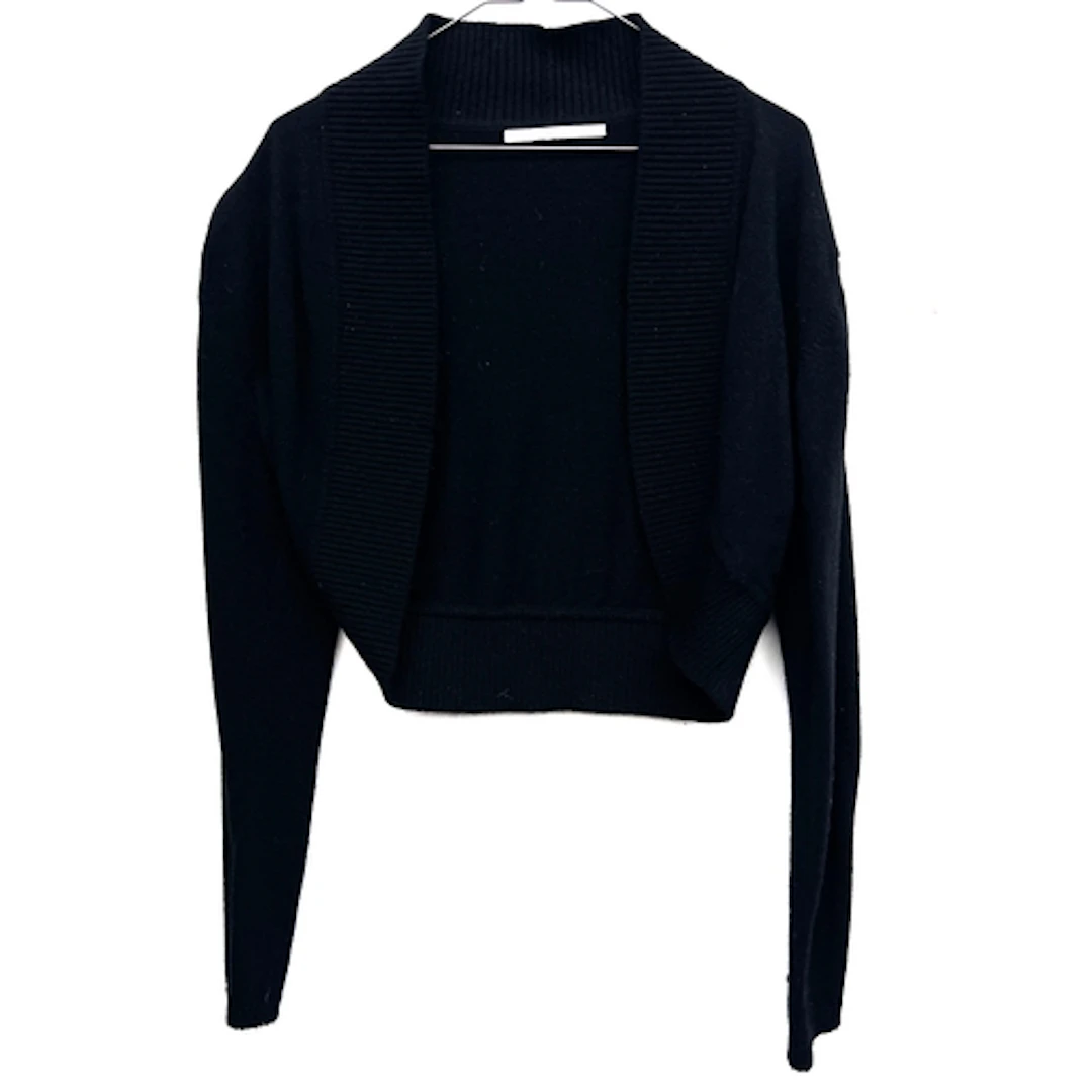 A Cashmere Studio Scotland black cashmere cardigan, size M; ...