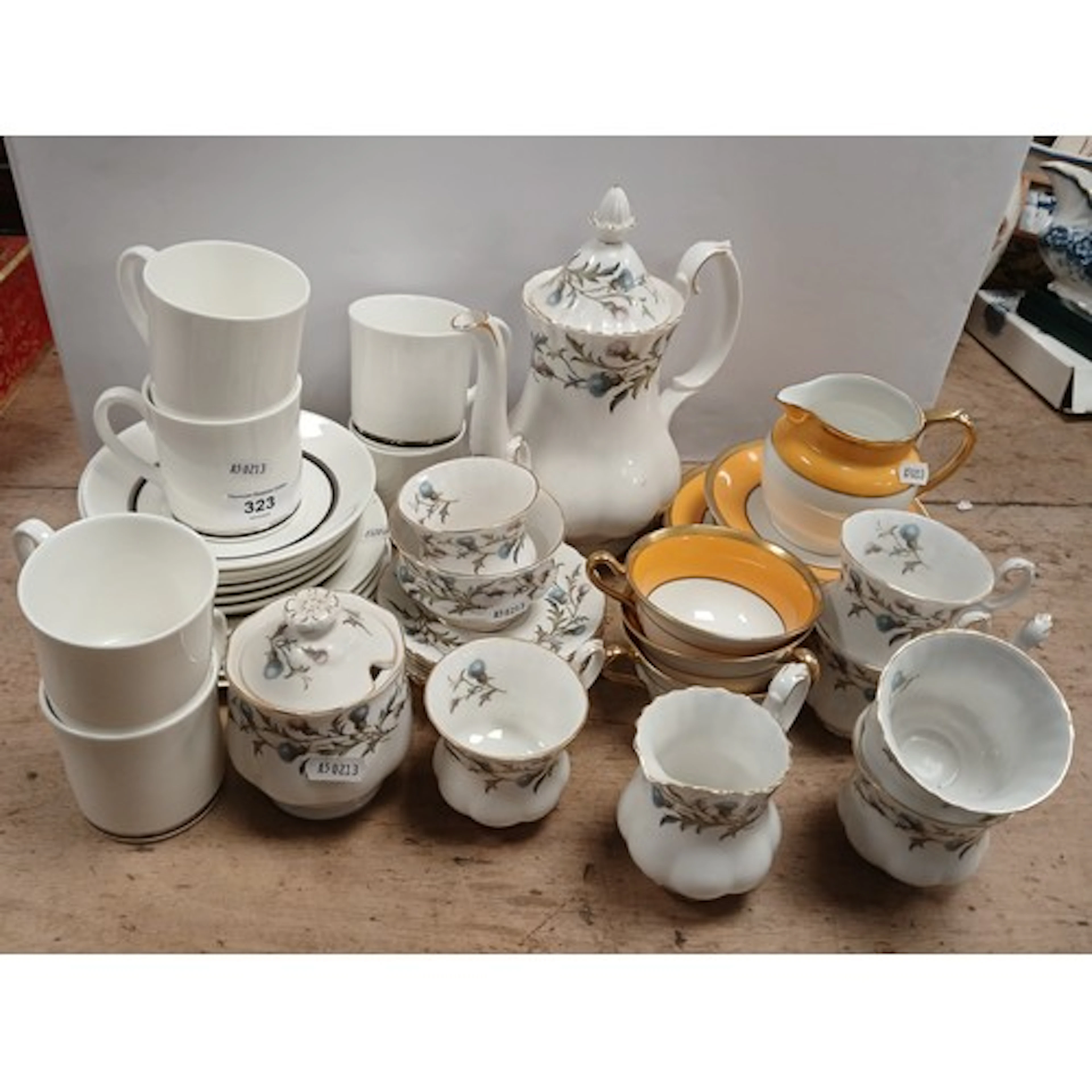 Royal Albert 'Brig O' Doon' part tea set, Wedgewood coffee s...