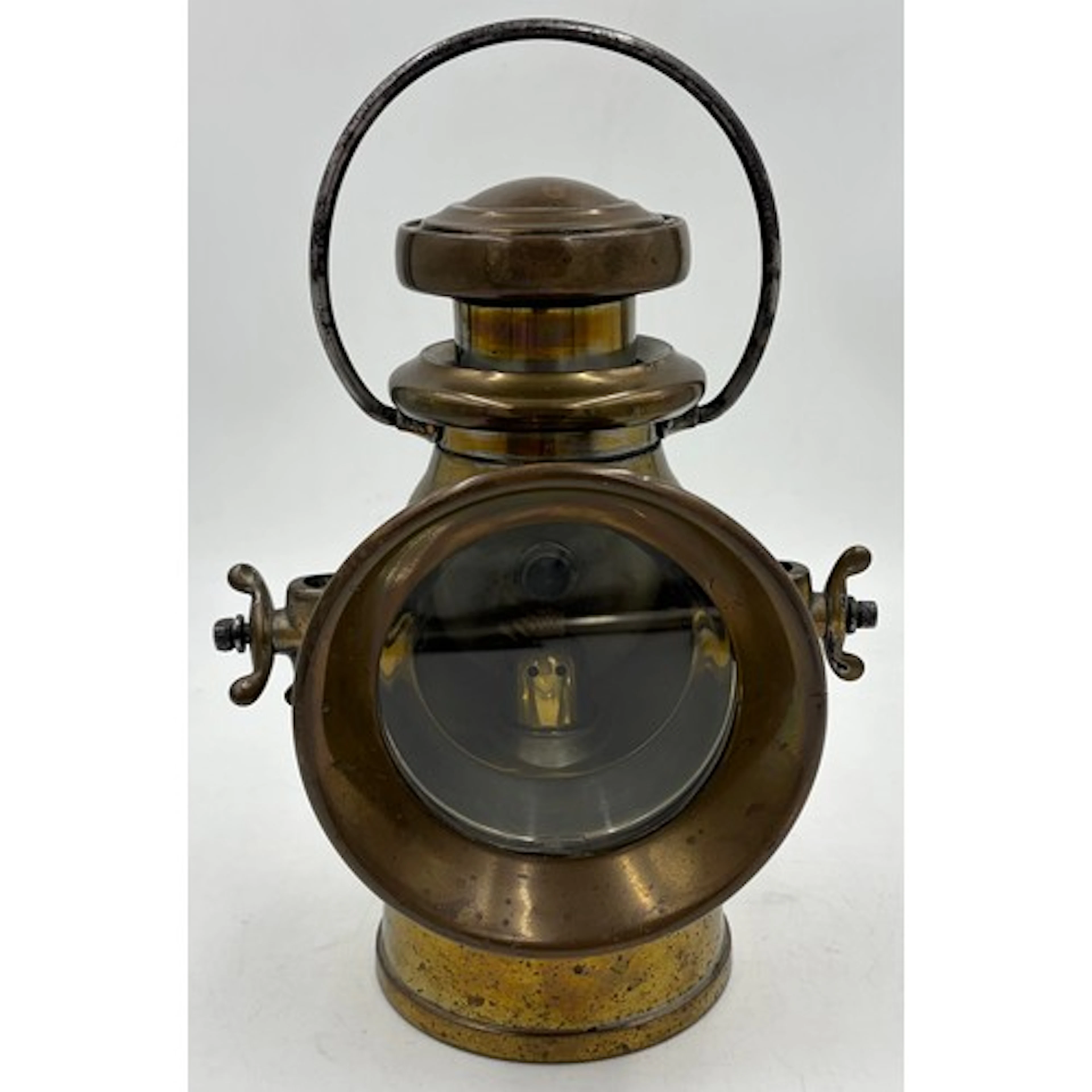 Lucas 'King of the Road' brass paraffin car lamp No:720 Jose...