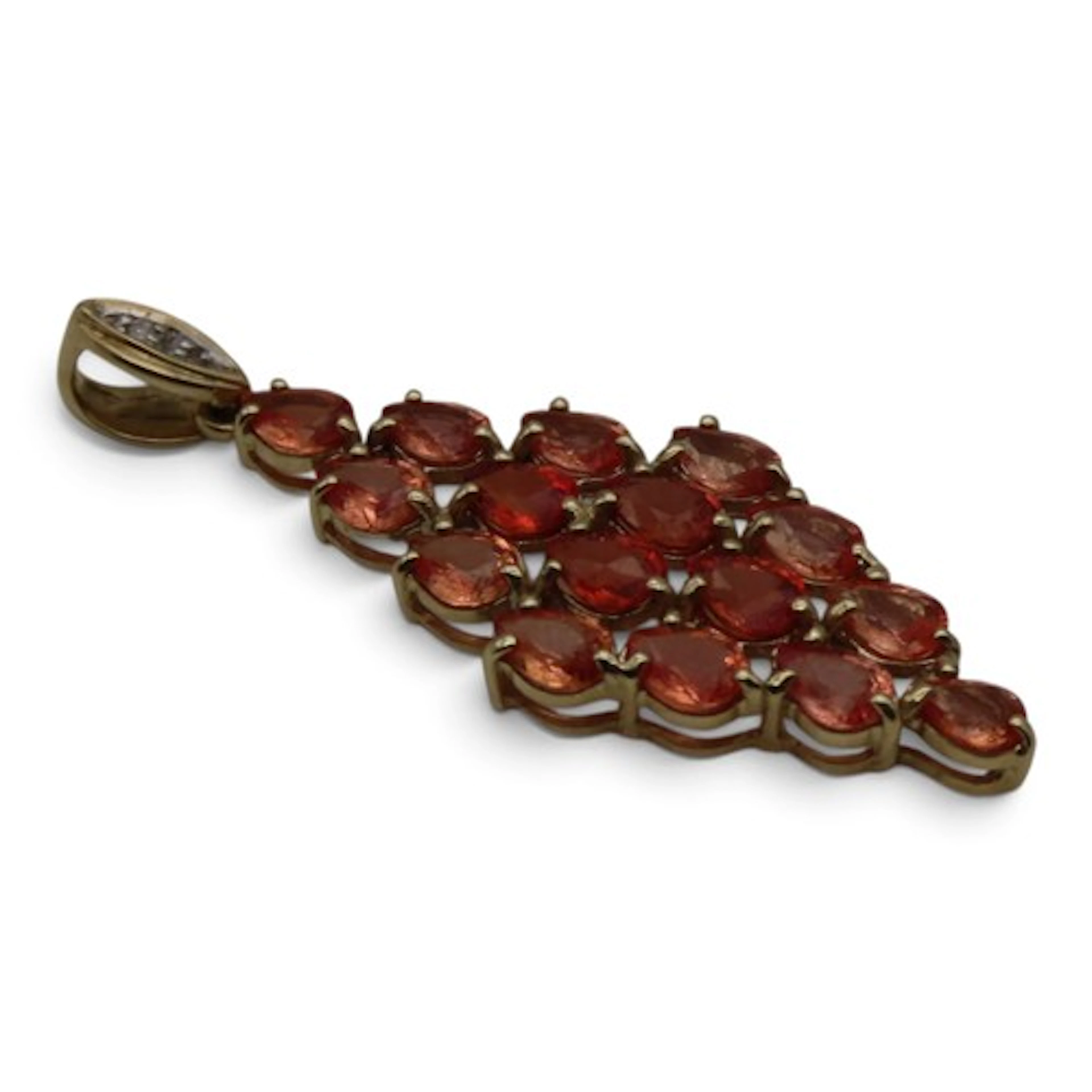 A gem-set pendant, by Rocks & Co., set with sixteen pear-sha...