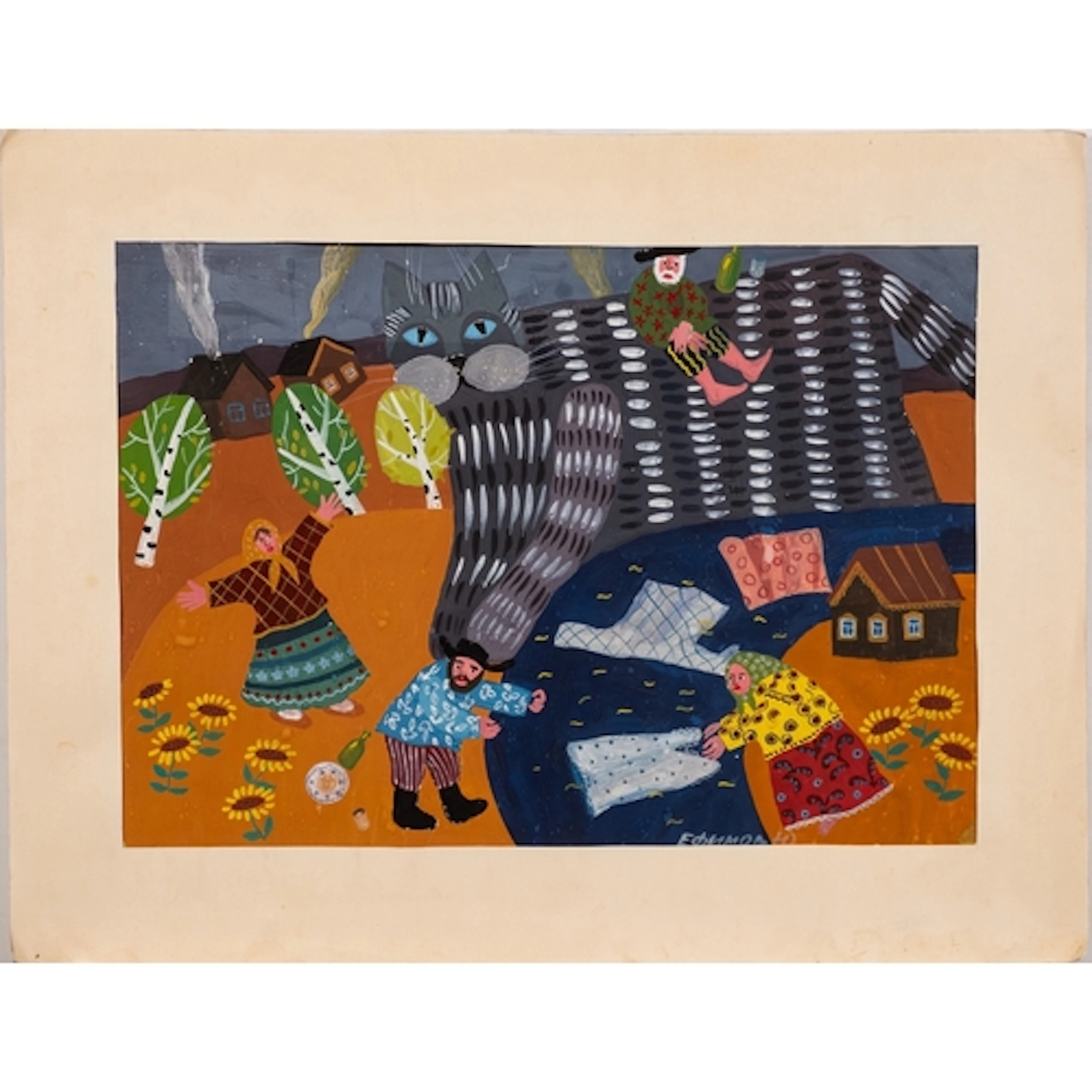 Attributed to Yurii Efimov (Russian, contemporary) - Figure...