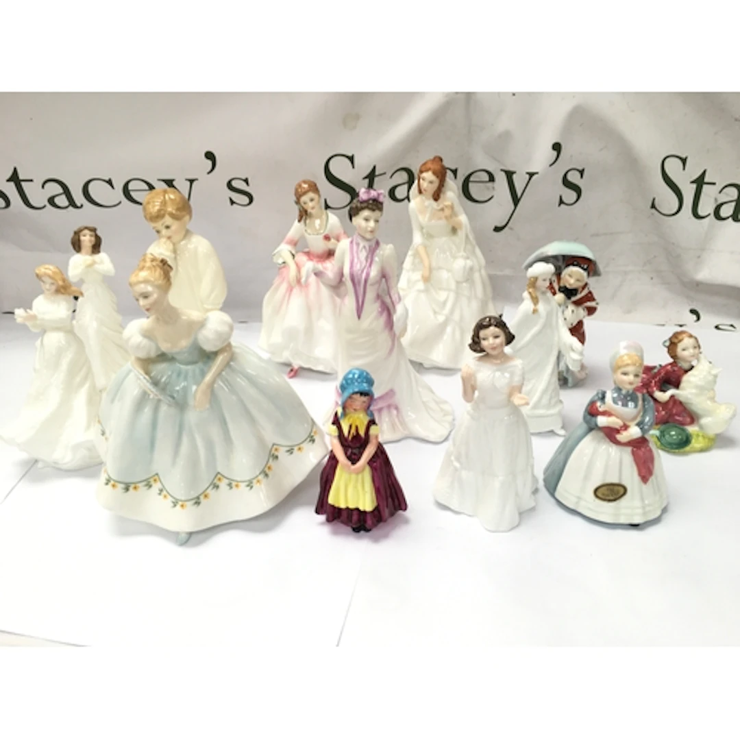 porcelain and bone china lady and character figurines, from ...